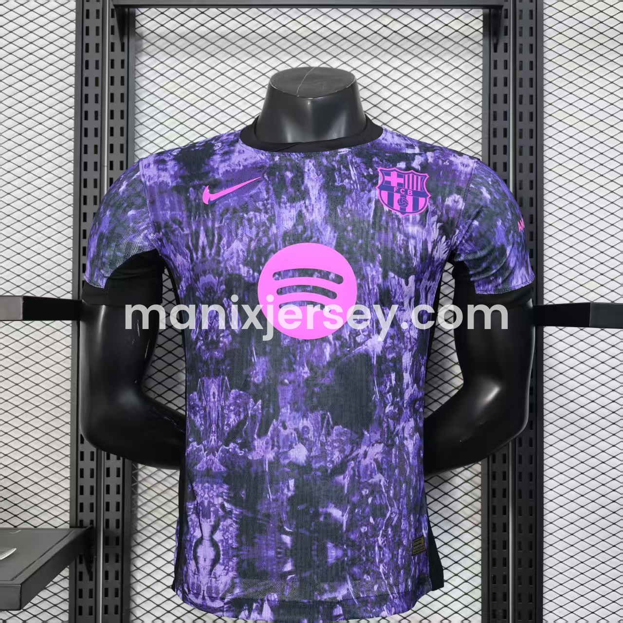 Barcelona 25-26 Purple Rock Pattern Jersey - Player Version - ManixJersey