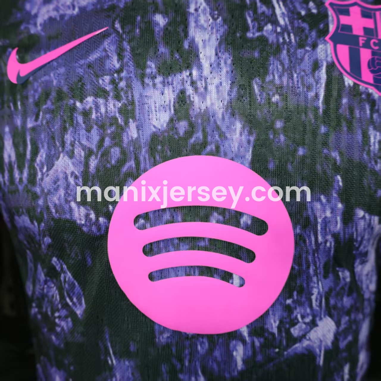 Barcelona 25-26 Purple Rock Pattern Jersey - Player Version - ManixJersey