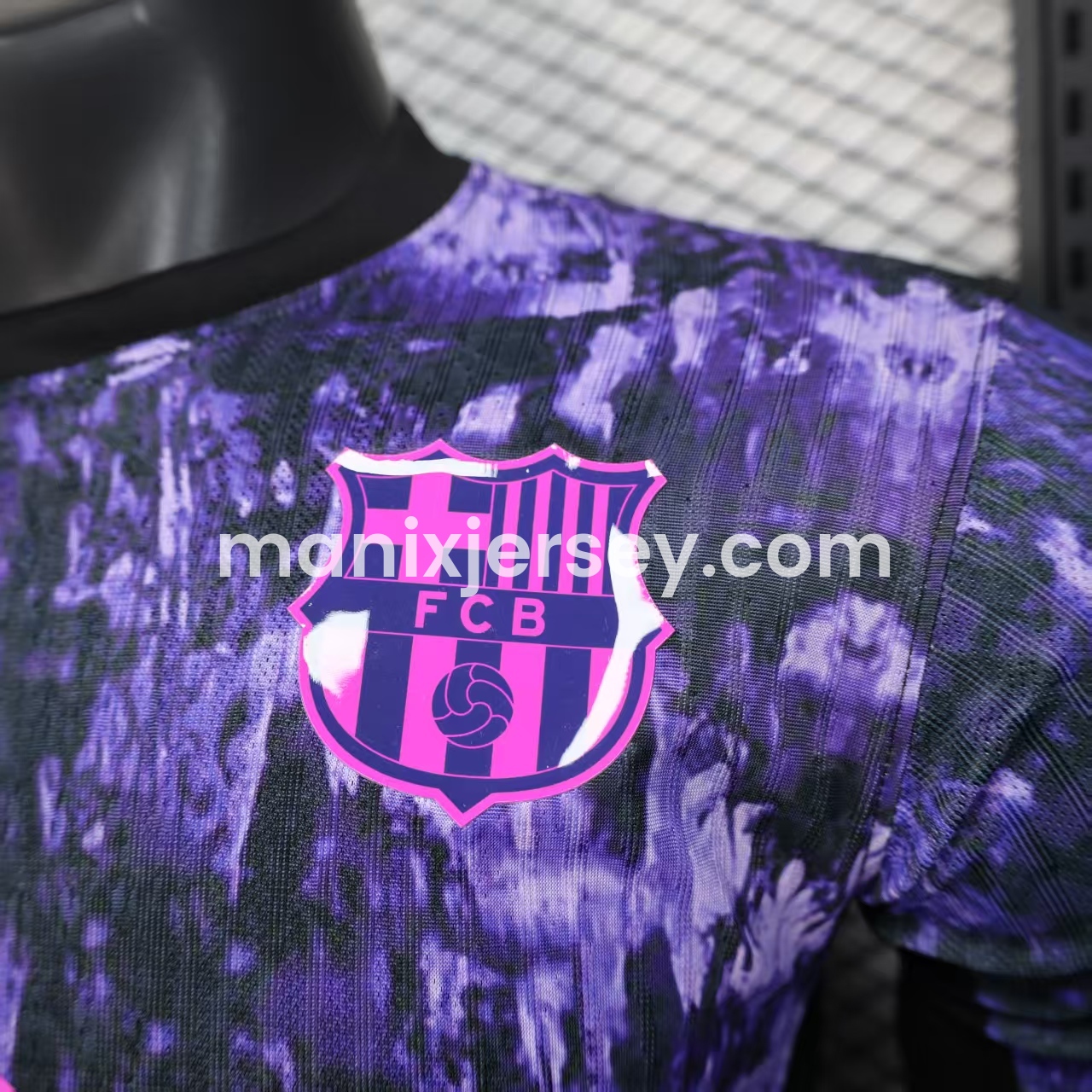Barcelona 25-26 Purple Rock Pattern Jersey - Player Version - ManixJersey