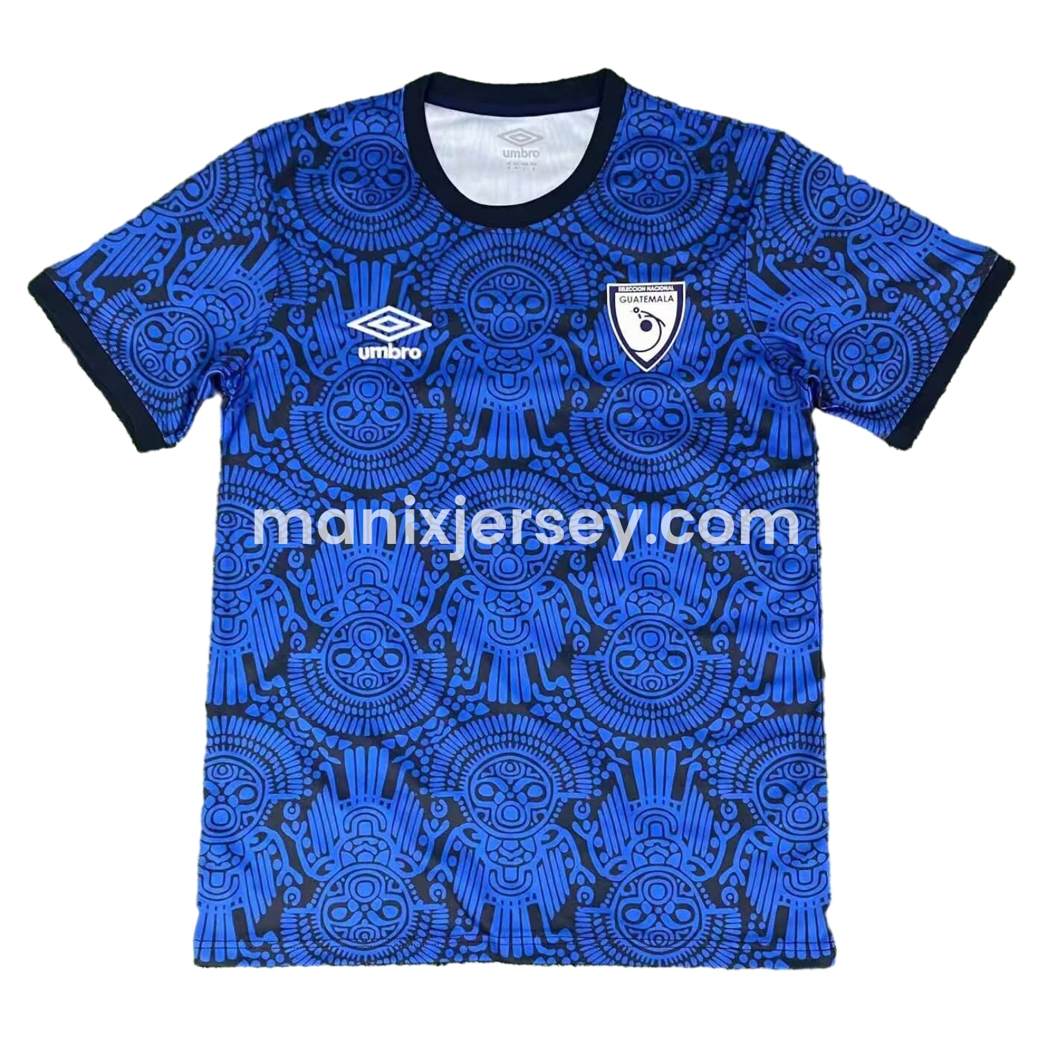 Guatemala 25-26 Blue Totem Pattern Training Jersey - Fans Version - ManixJersey