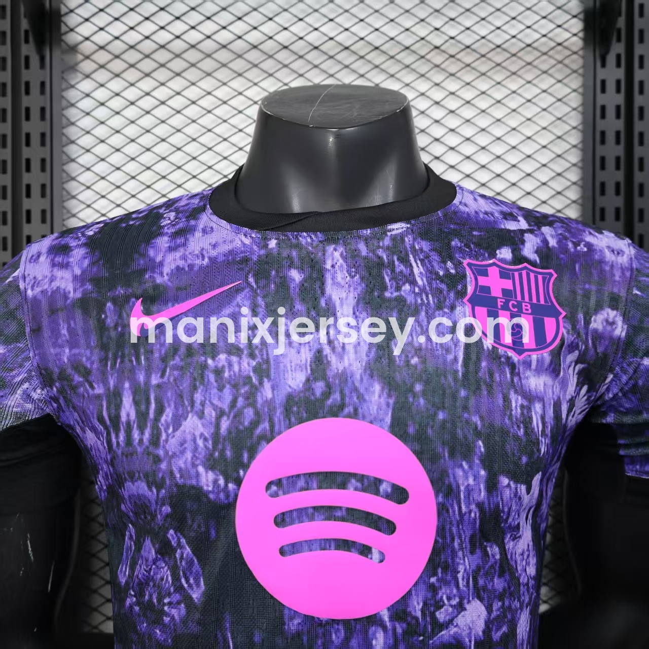 Barcelona 25-26 Purple Rock Pattern Jersey - Player Version - ManixJersey