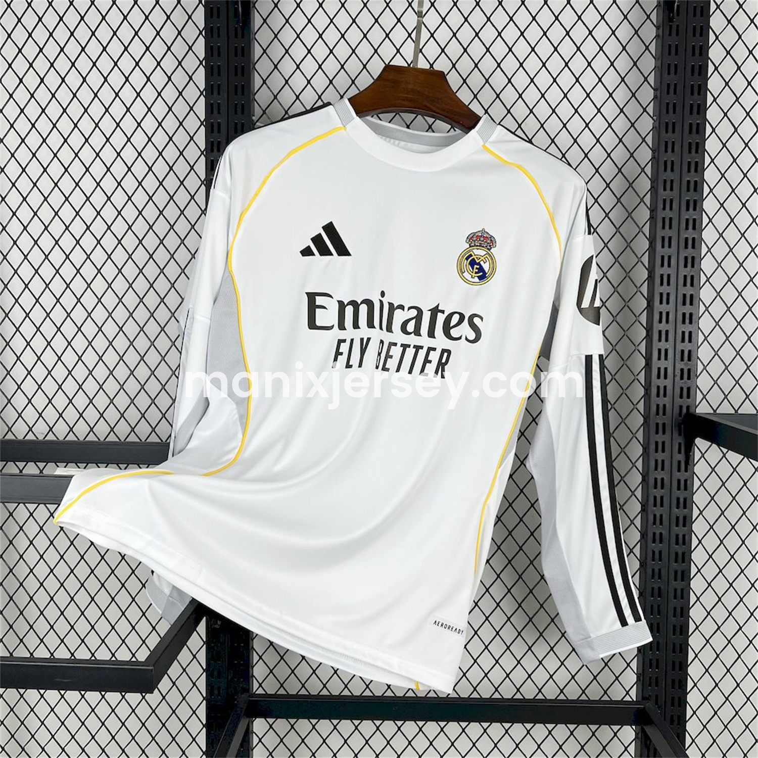 Real Madrid 25-26 Home Long Sleeves Jersey (Leaked Version) - Fans Version - ManixJersey