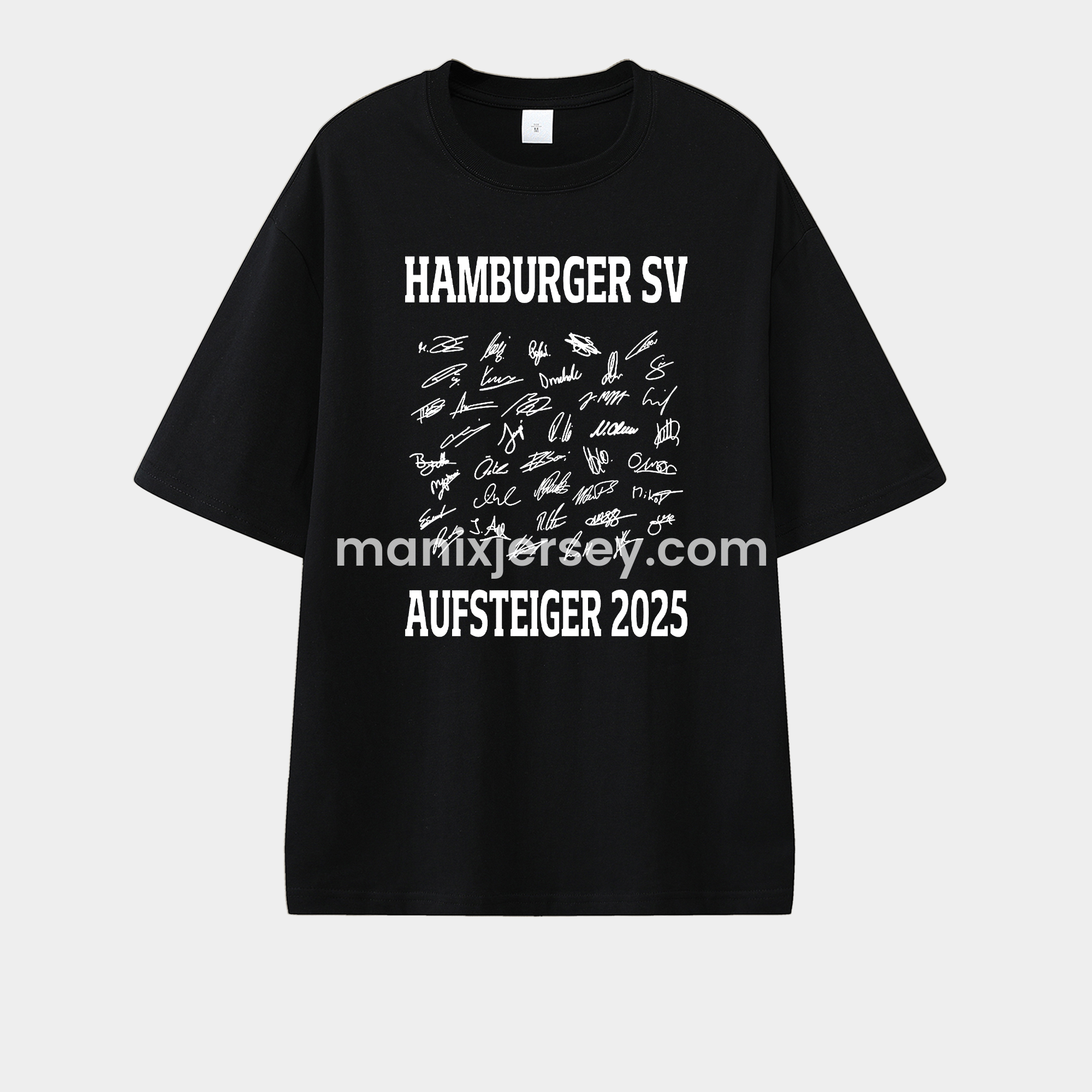 Hamburger SV AUFSTIEG 2025 Team Signatures Unisex Pure Cotton T-shirt - ManixJersey
