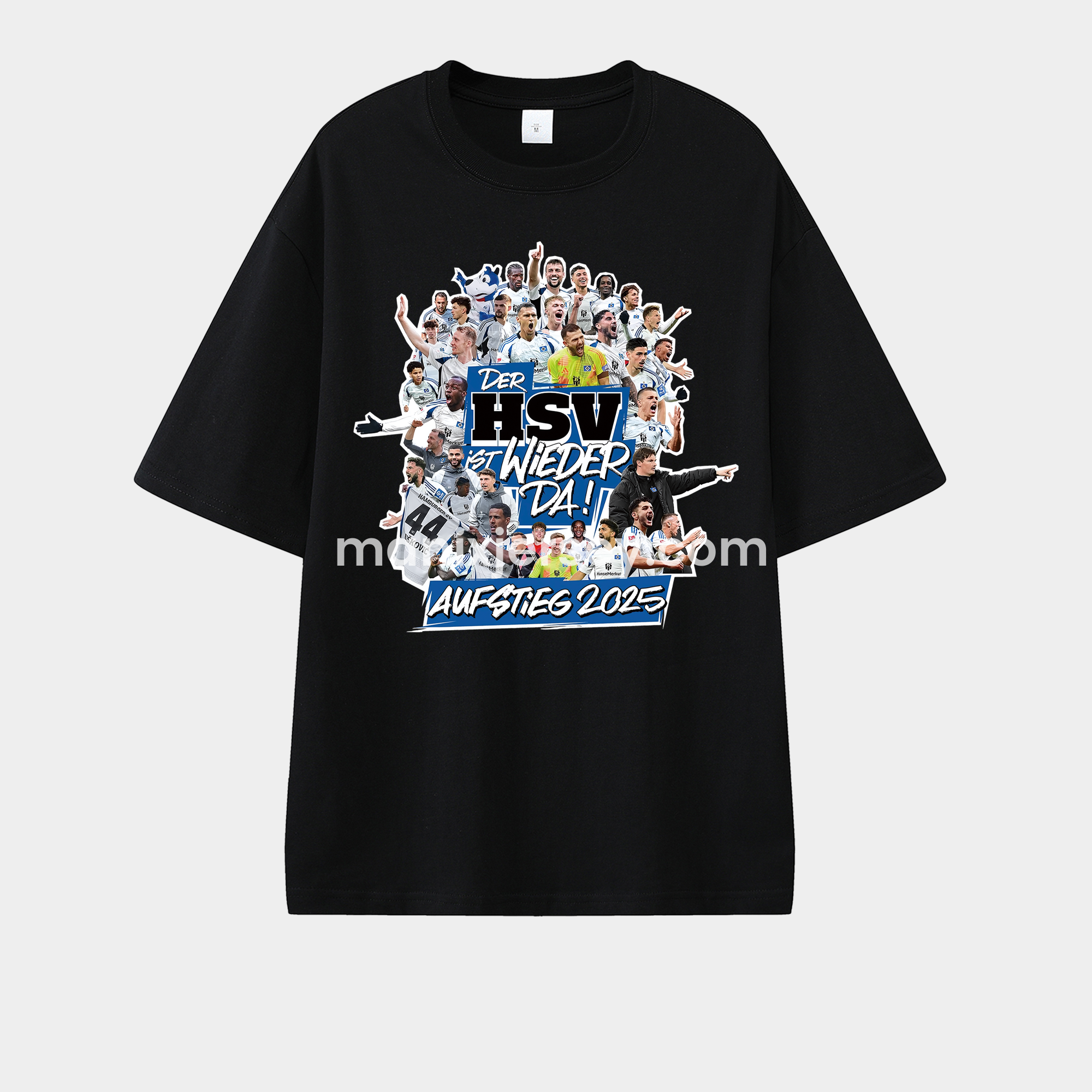 Hamburger SV DER HSV IST WIEDER DA AUFSTIEG 2025 Unisex Pure Cotton T-shirt - ManixJersey