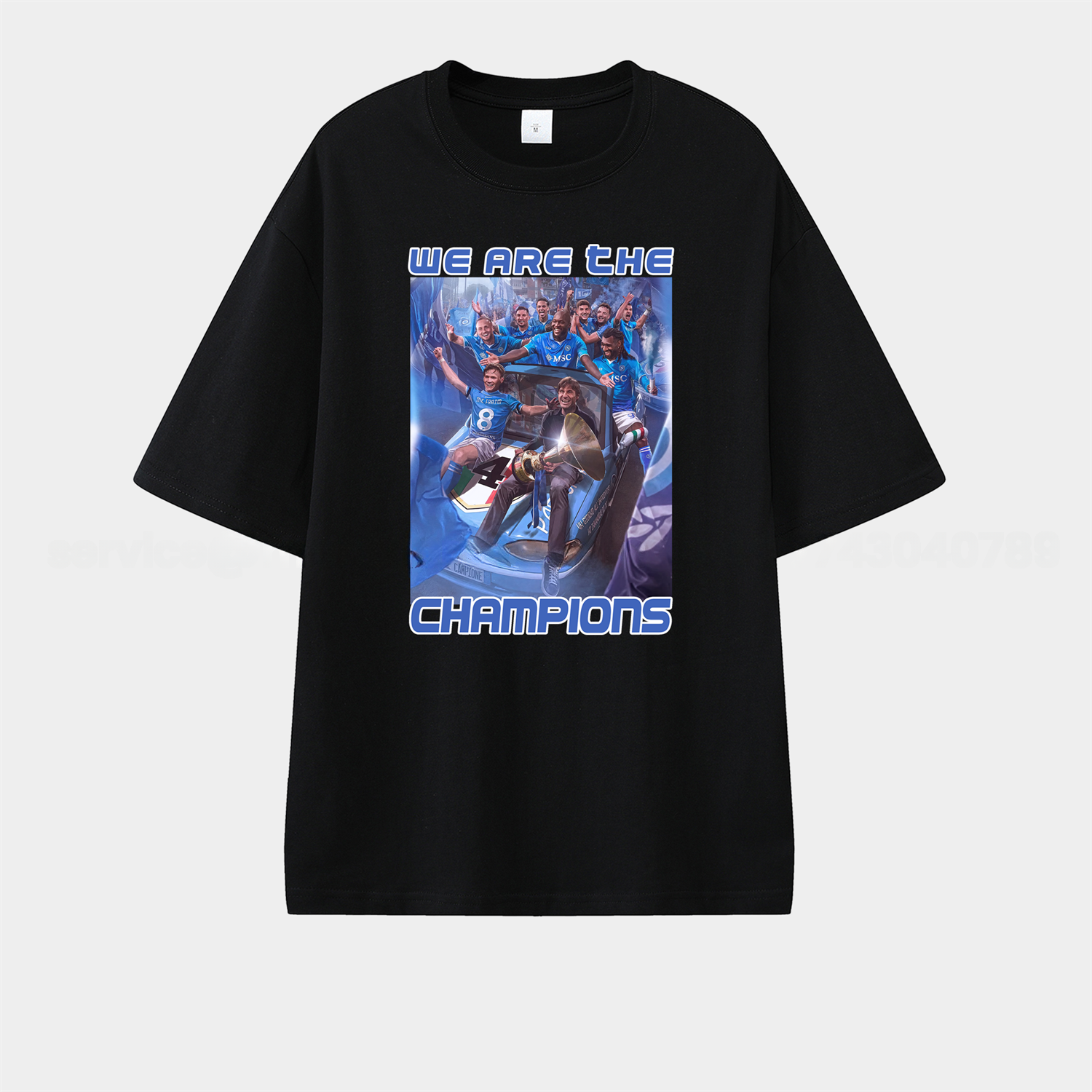 Napoli We Are The Campion 2025 Unisex Pure Cotton T-shirt - ManixJersey