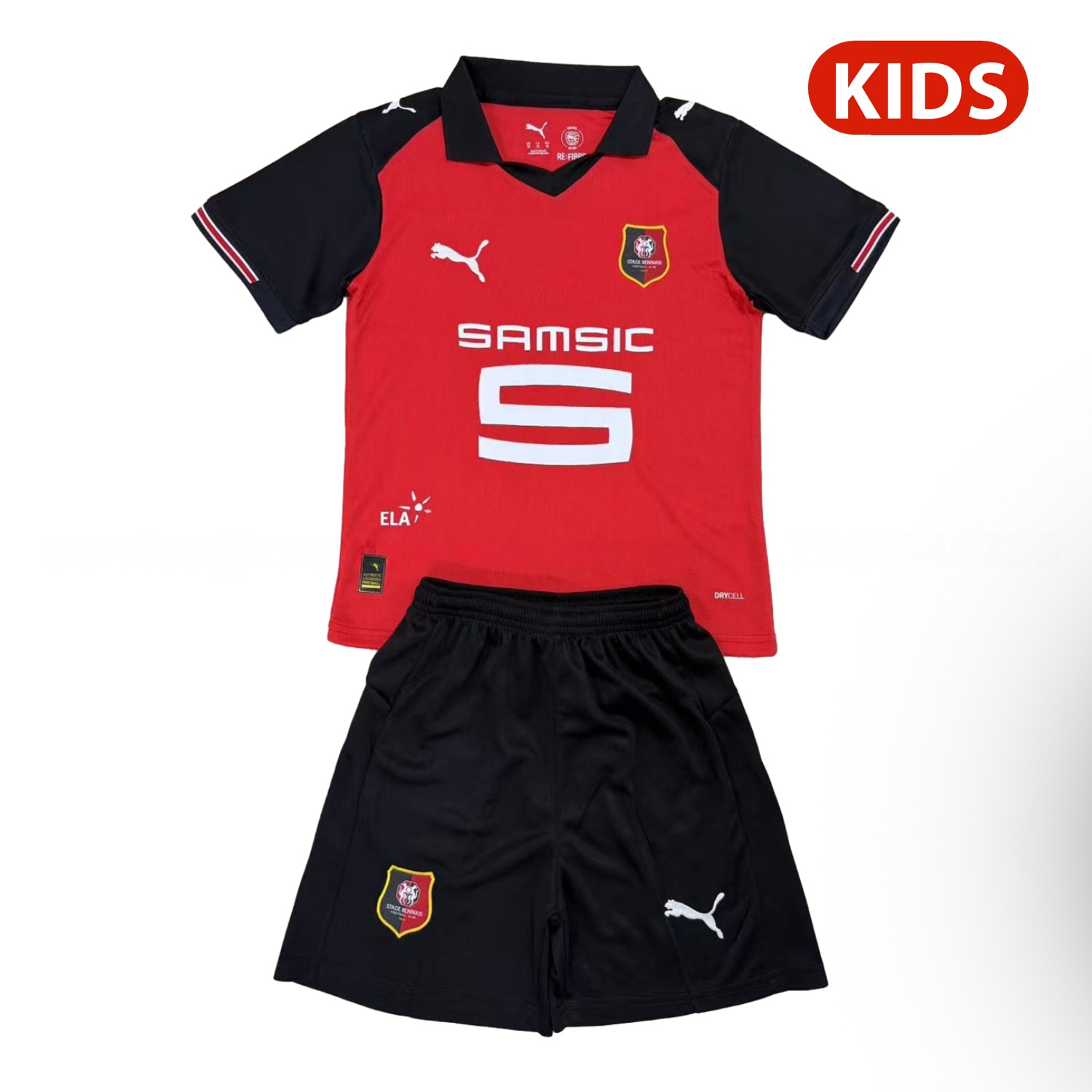 Stade Rennais 25-26 Home Kids Kit - ManixJersey
