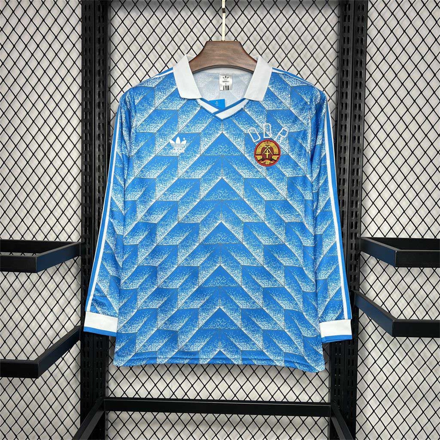 Retro East Germany 1988 Away Long Sleeves Jersey - ManixJersey