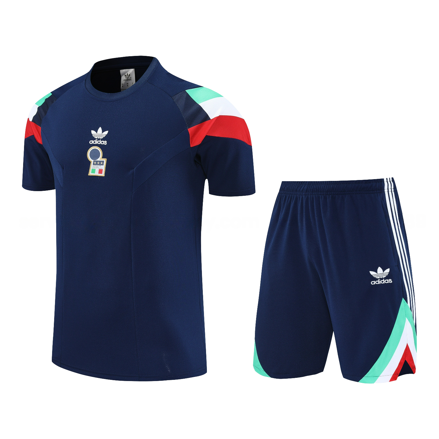 Italy 25-26 Short-Sleeve Training Set - BlueTop & Blue Shorts - ManixJersey