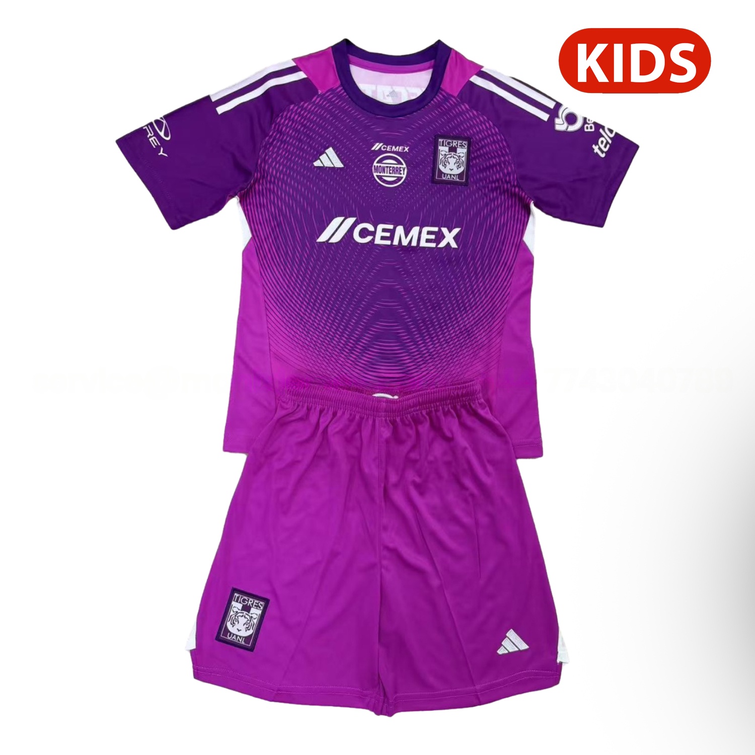 Tigres UANL 25-26 Purple Goalkeeper Kids Kit - ManixJersey