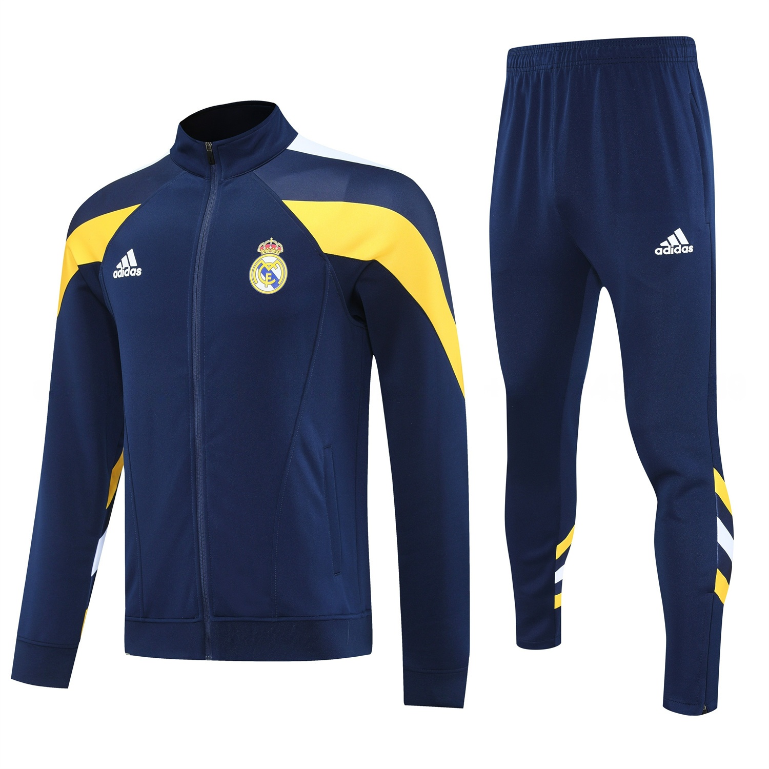 Real Madrid 25-26 Jacket Training Tracksuit - Deep Blue Jackets & Deep Blue Pants - ManixJersey