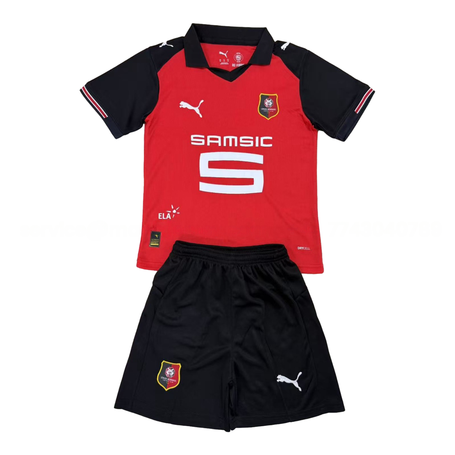 Stade Rennais 25-26 Home Men's Adult Jersey Set - Fans Version - ManixJersey