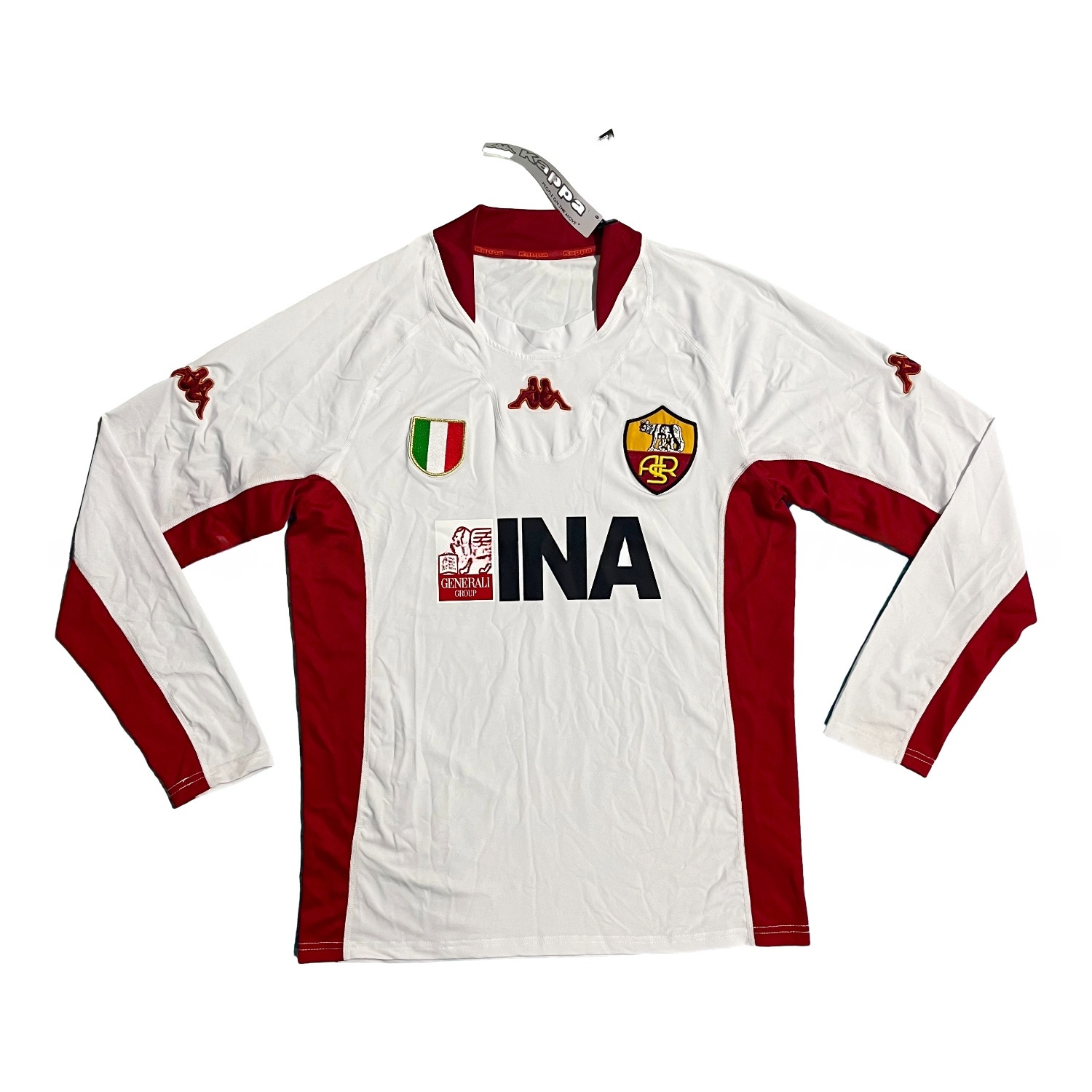 Retro Roma 2001-02 Away Long Sleeves Jersey - ManixJersey