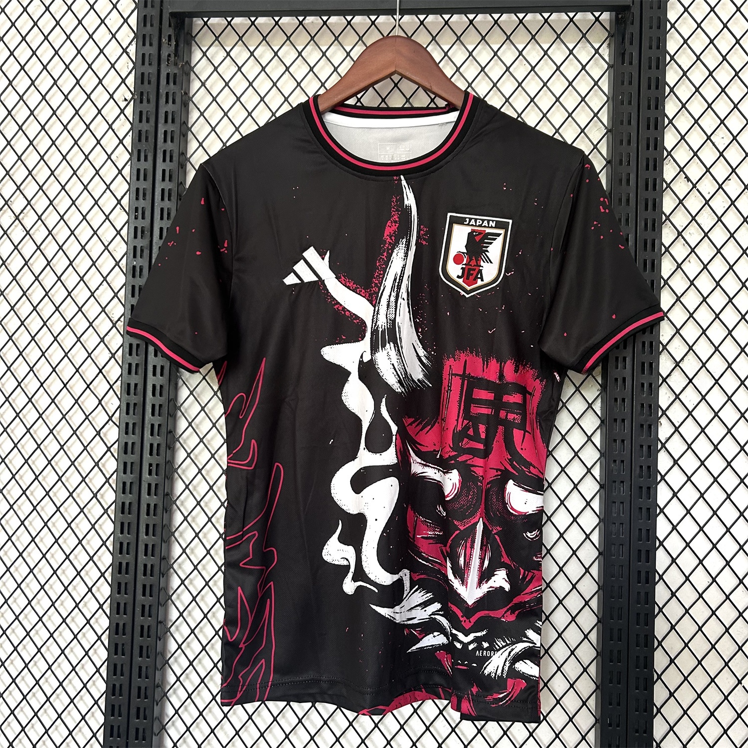 Japan 25-26 Red Ghost Face Mask Black Special Jersey - Fans Version - ManixJersey