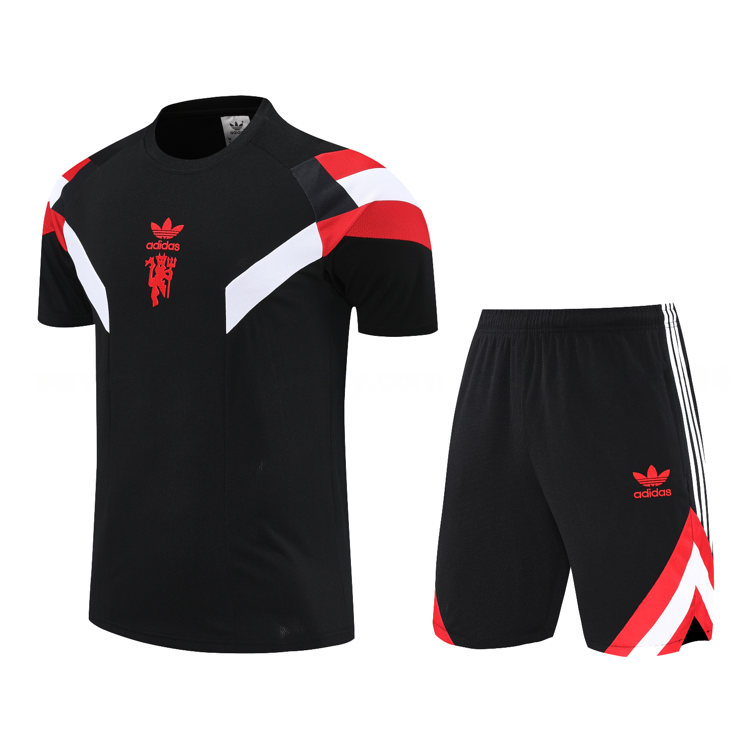 C.H.E.L.S.E.A 25-26 Short-Sleeve Training Set - Black Top & Black Shorts - ManixJersey