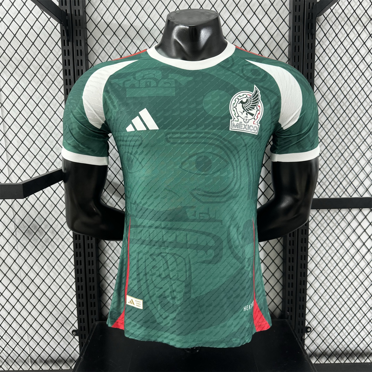 Mexico 25-26 Green Human Face Shaped Pattern Special Jersey - Player Version - ManixJersey
