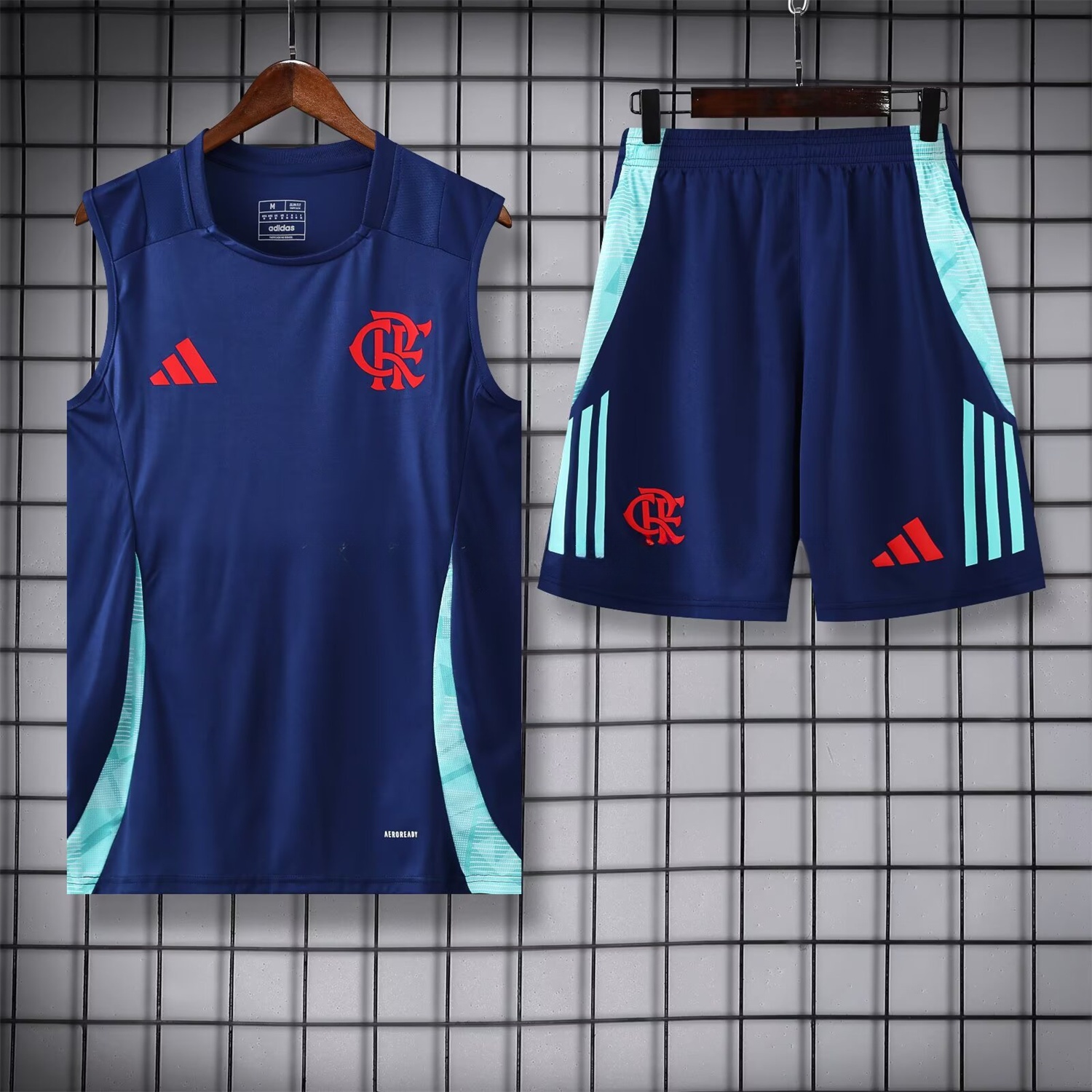 Flamengo 25-26 Vest Training Set - Royal Blue With Royal Blue - ManixJersey
