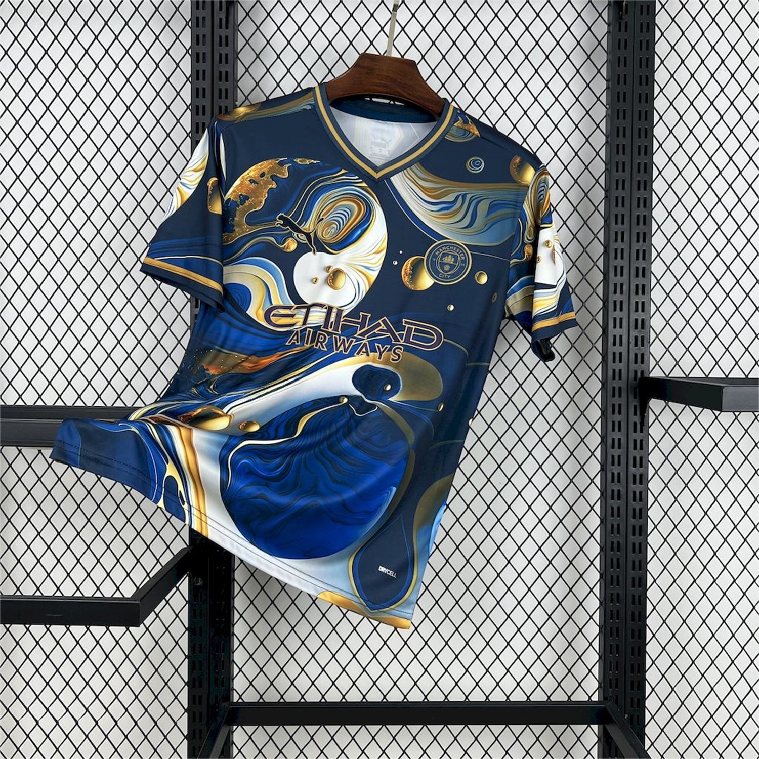 Manchester City 25-26 Blue Golden Fan-designed Special Edition Jersey - Fans Version - ManixJersey