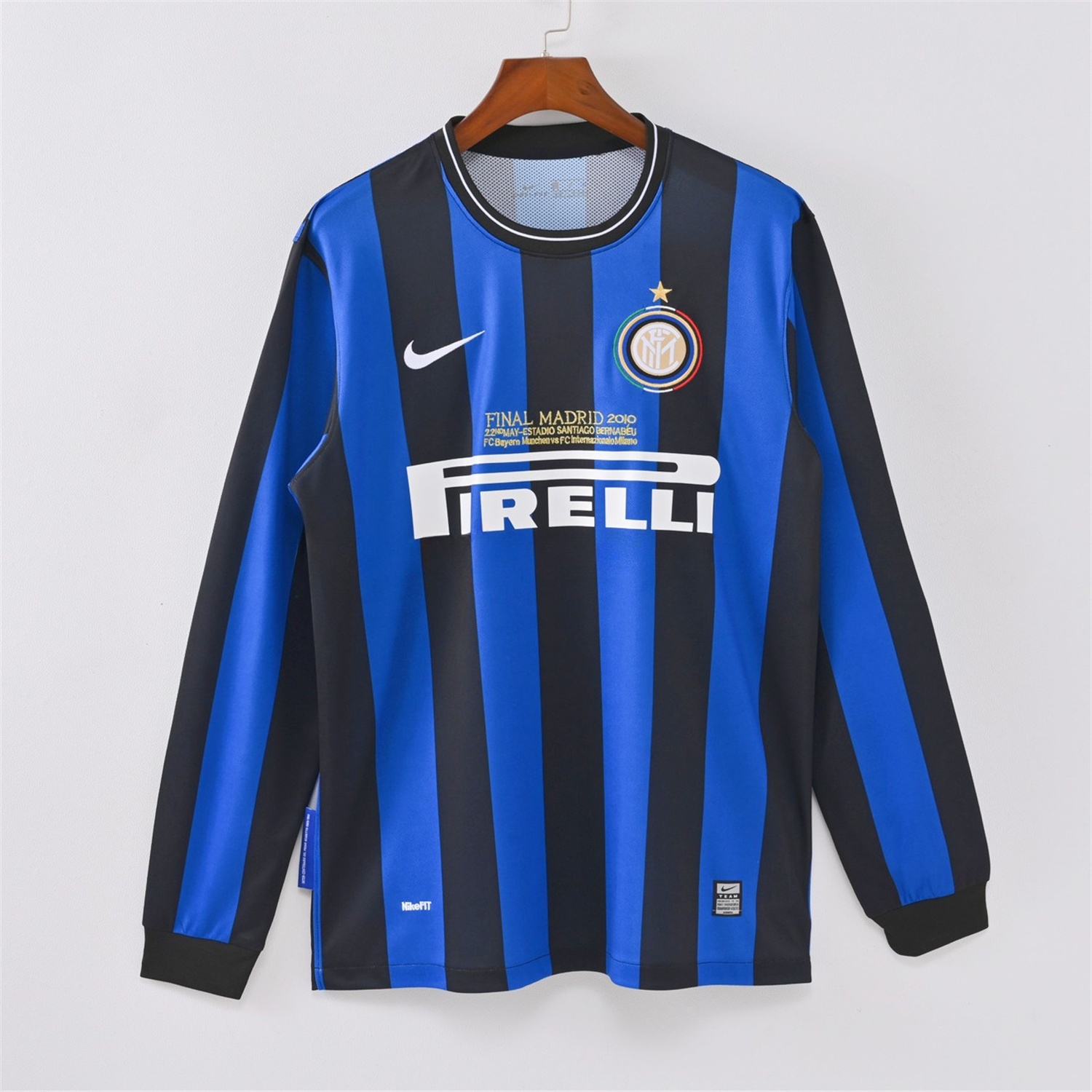 Retro Inter Milan 09-10 Home Long Sleeves Jersey - Champions League Final - ManixJersey