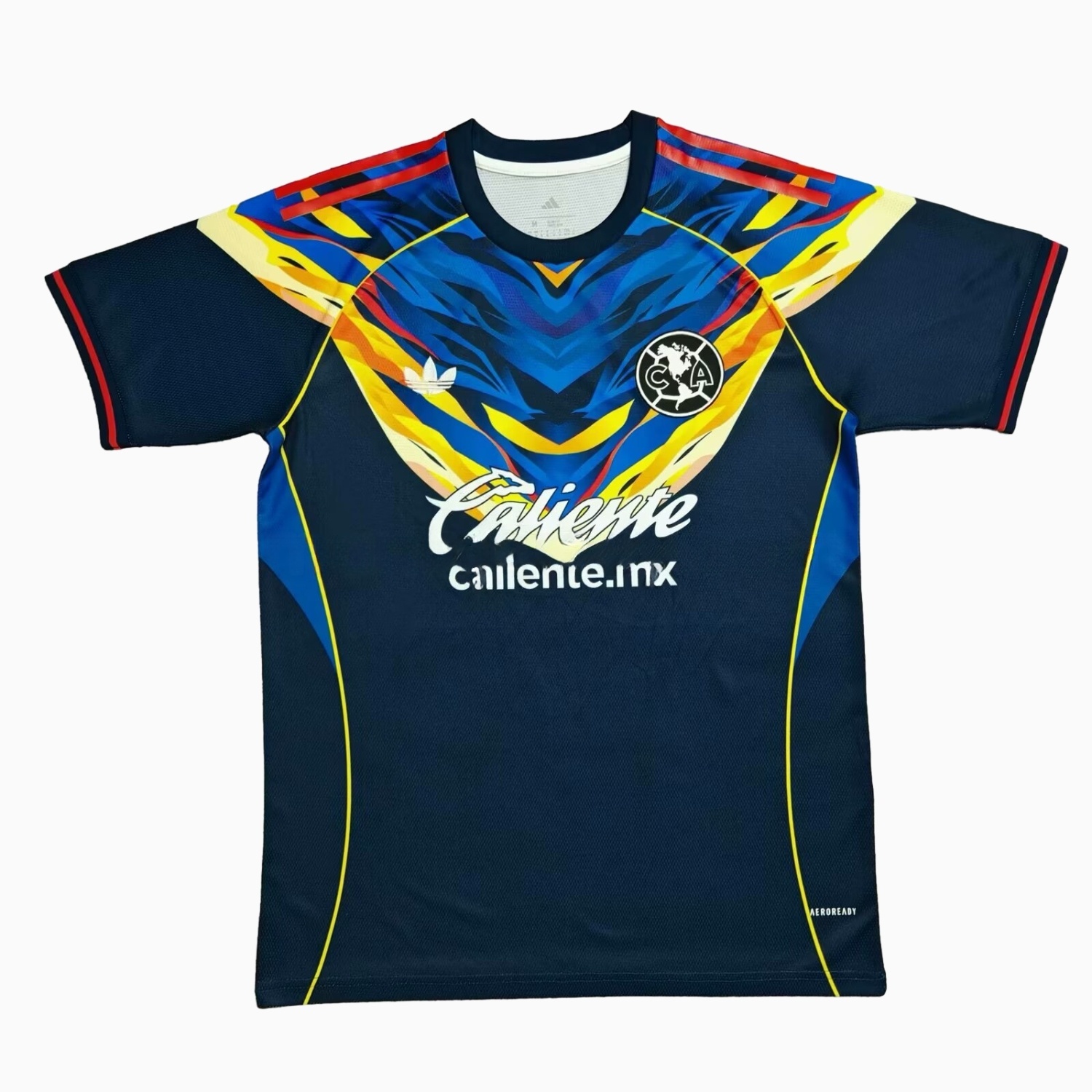 Club América 25-26 V-Shaped Camouflage Pattern Deep Blue Jersey - Fans Version - ManixJersey