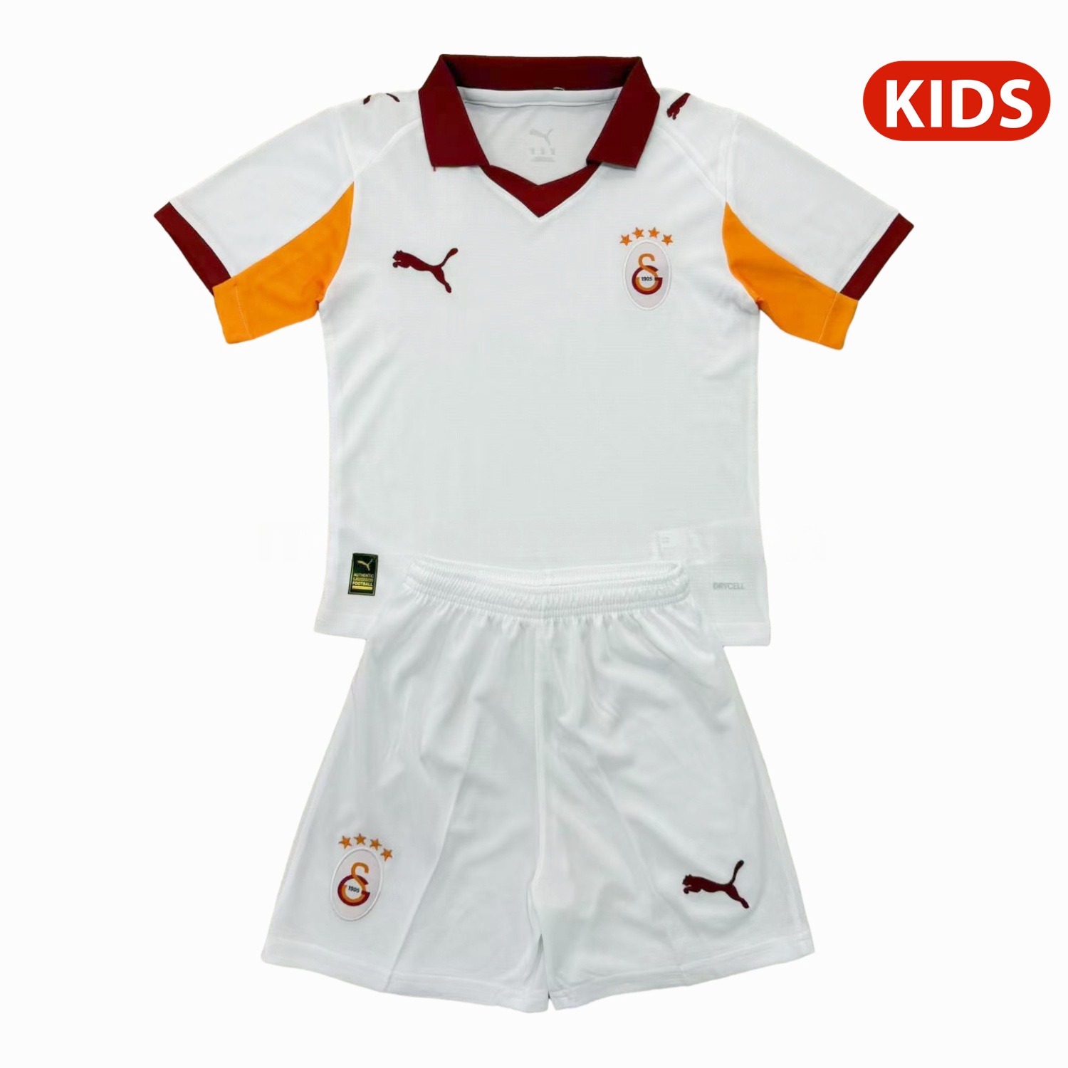 Galatasaray 25-26 Away Unsponsored Kids Kit - ManixJersey