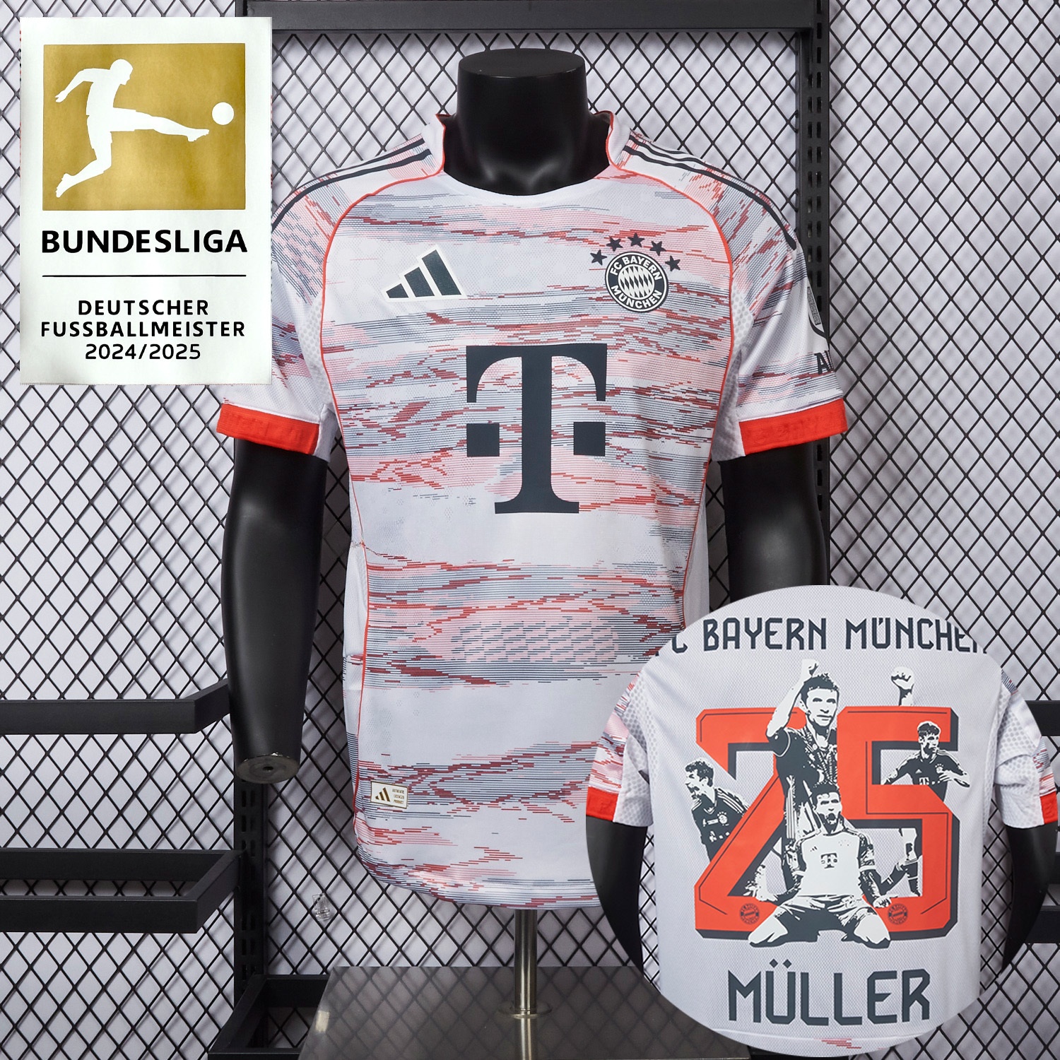 【MÜLLER 25 Pattern】Bayern Munich 25-26 Away Jersey - Player Version - ManixJersey