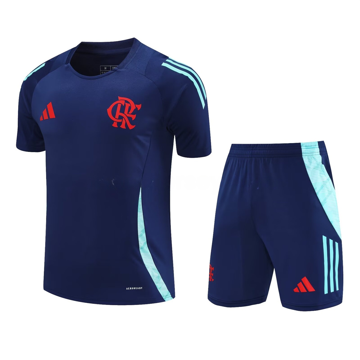 Flamengo 25-26 Short-Sleeve Kids Training Set - Royal Blue With Royal Blue - ManixJersey