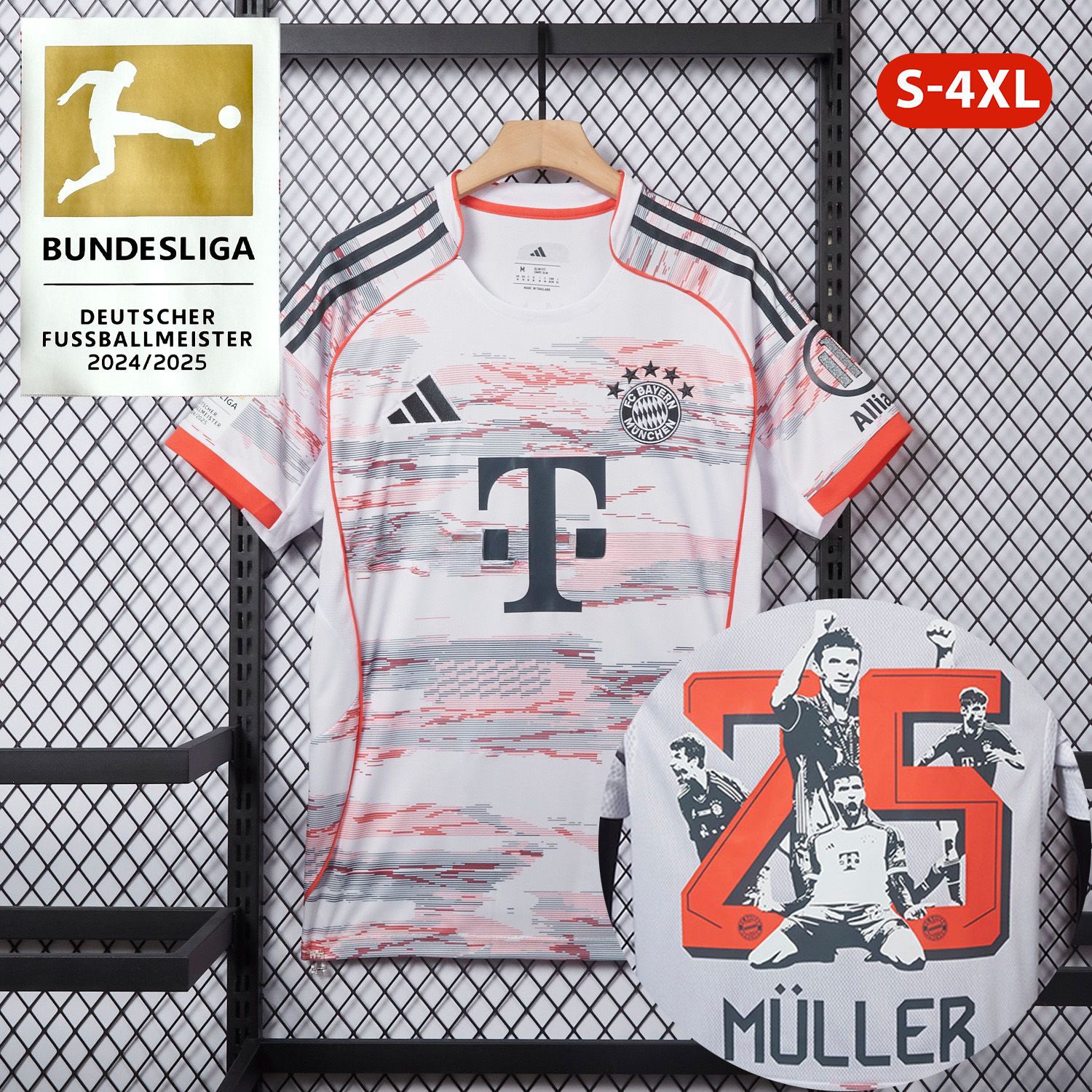 【MÜLLER 25 Pattern】Bayern Munich 25-26 Away Jersey - Fans Version - ManixJersey
