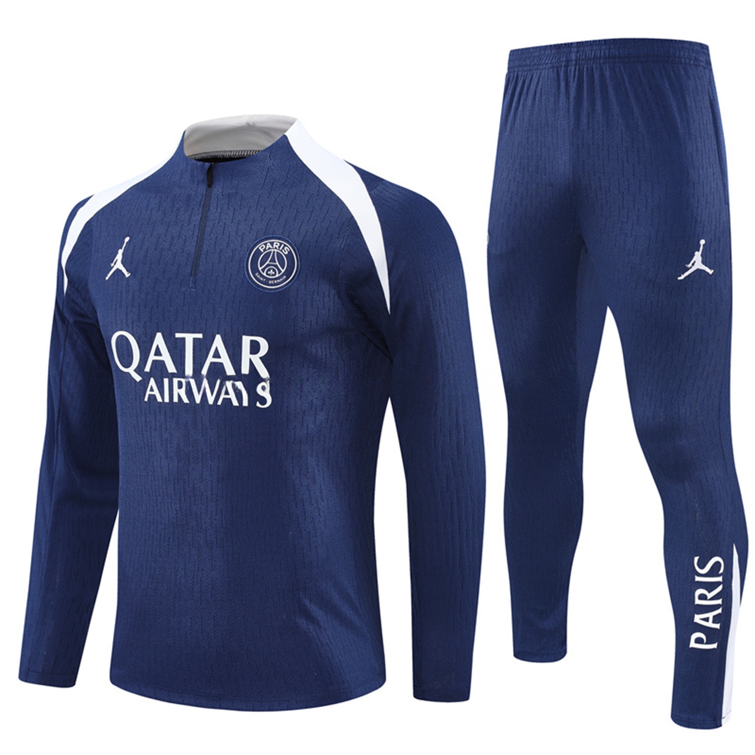 Paris Saint-Germain PSG 25-26 Long Sleeves Training Set - Royal Blue Top & Royal Blue Pants - ManixJersey