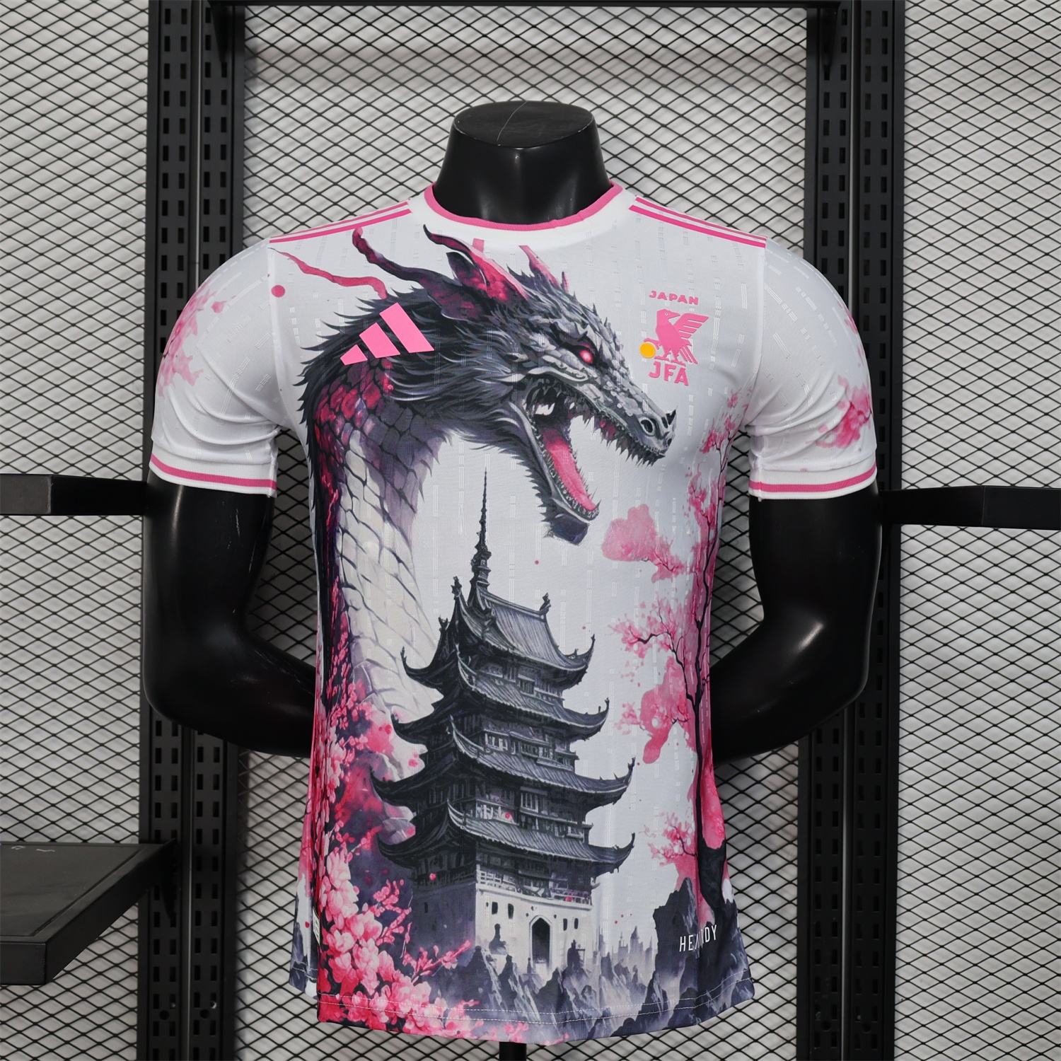 Japan 25-26 Black Dragon & Tower White Special Edition Jersey - Player Version - ManixJersey