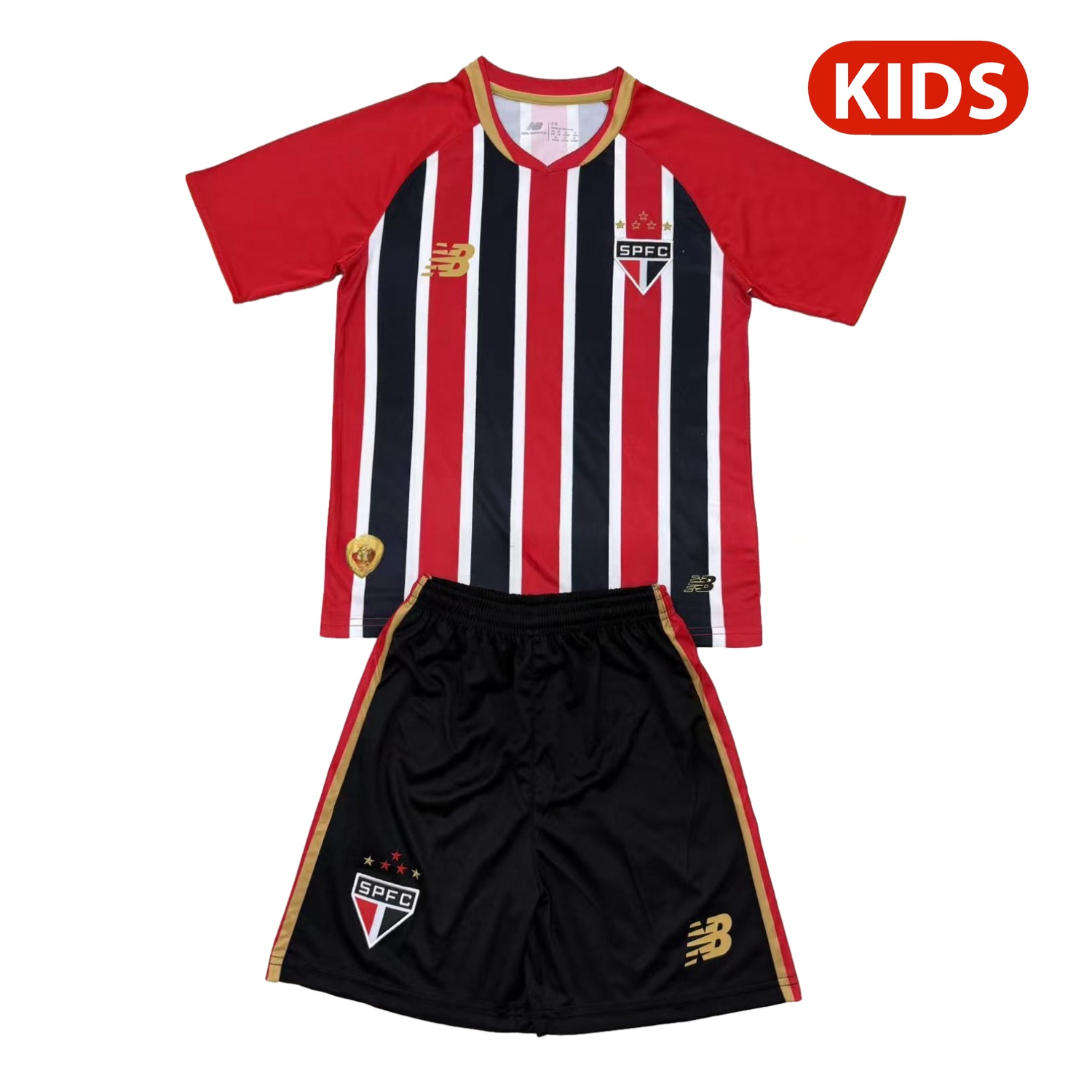 Sao Paulo 25-26 Away Unsponsored Kids Kit - ManixJersey