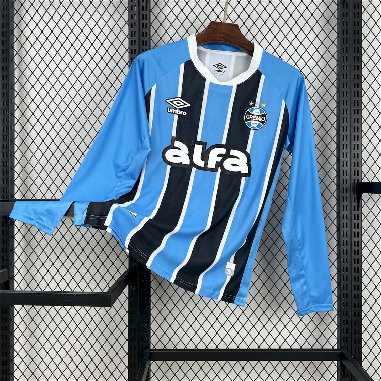Gremio 25-26 Home Long Sleeves Jersey with Sponsor - Fans Version - ManixJersey