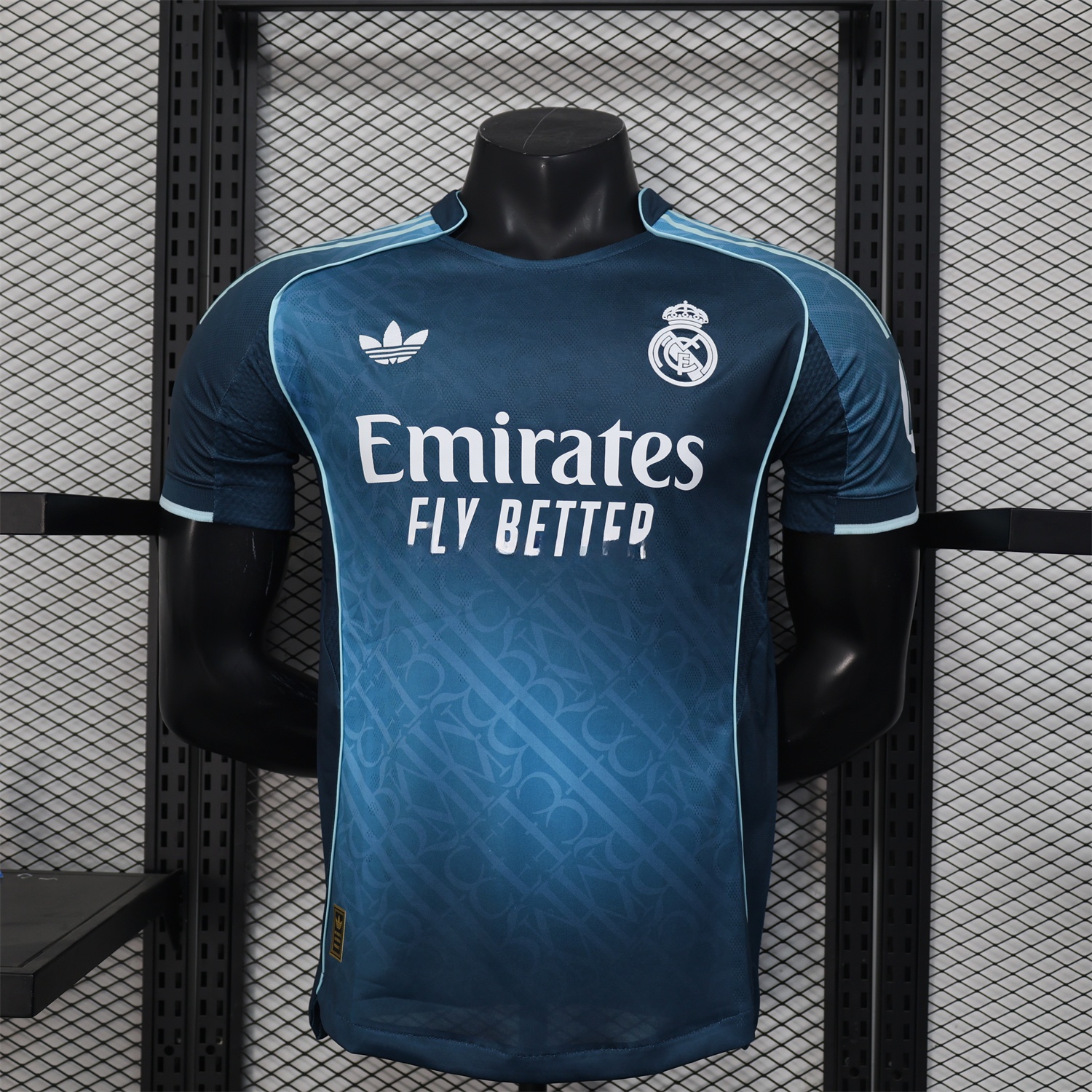 Real Madrid 25-26 Blue Gradient Jersey with RMFC Pattern - Player Version - ManixJersey