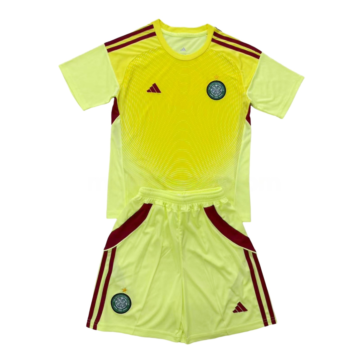 Celtic 25-26 Light Yellow Goalkeeper Men's Adult Jersey Set - Fans Version - ManixJersey