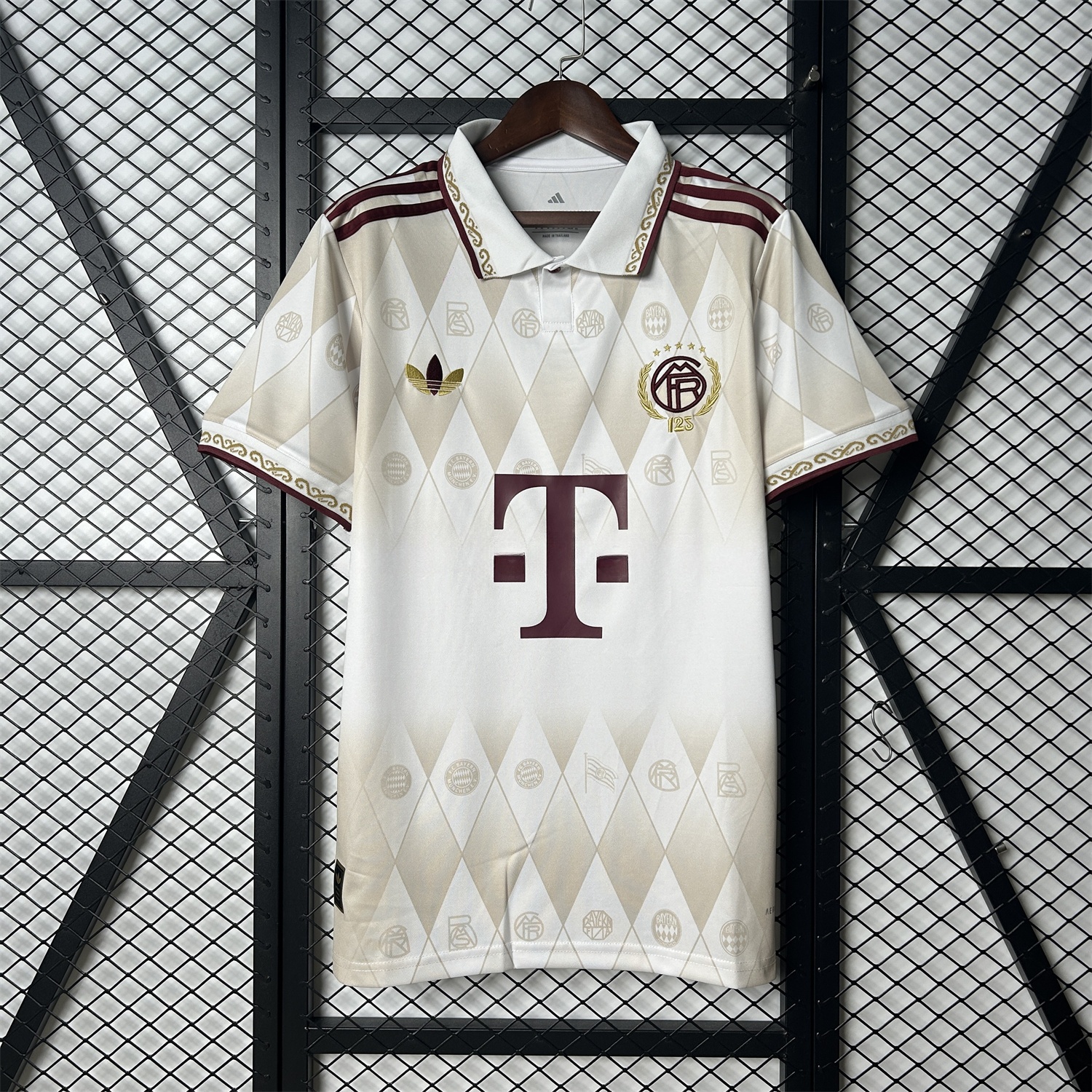 Bayern Munich 2025 125th Anniversary Diamond Pattern Special Edition Jersey - Fans Version - ManixJersey