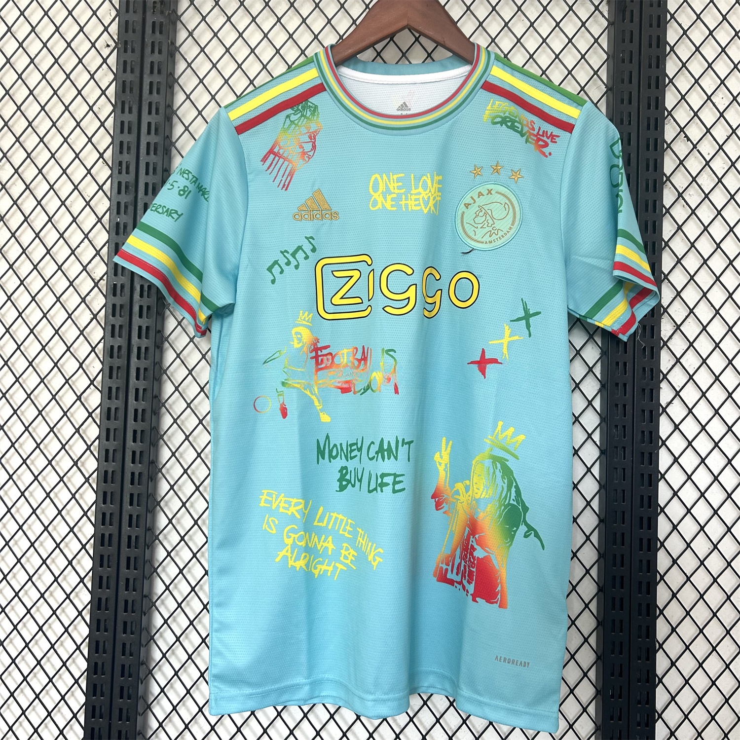 Ajax x B-O-B Marly 25-26 Light Blue Special Edition Jersey - Fans Version - ManixJersey