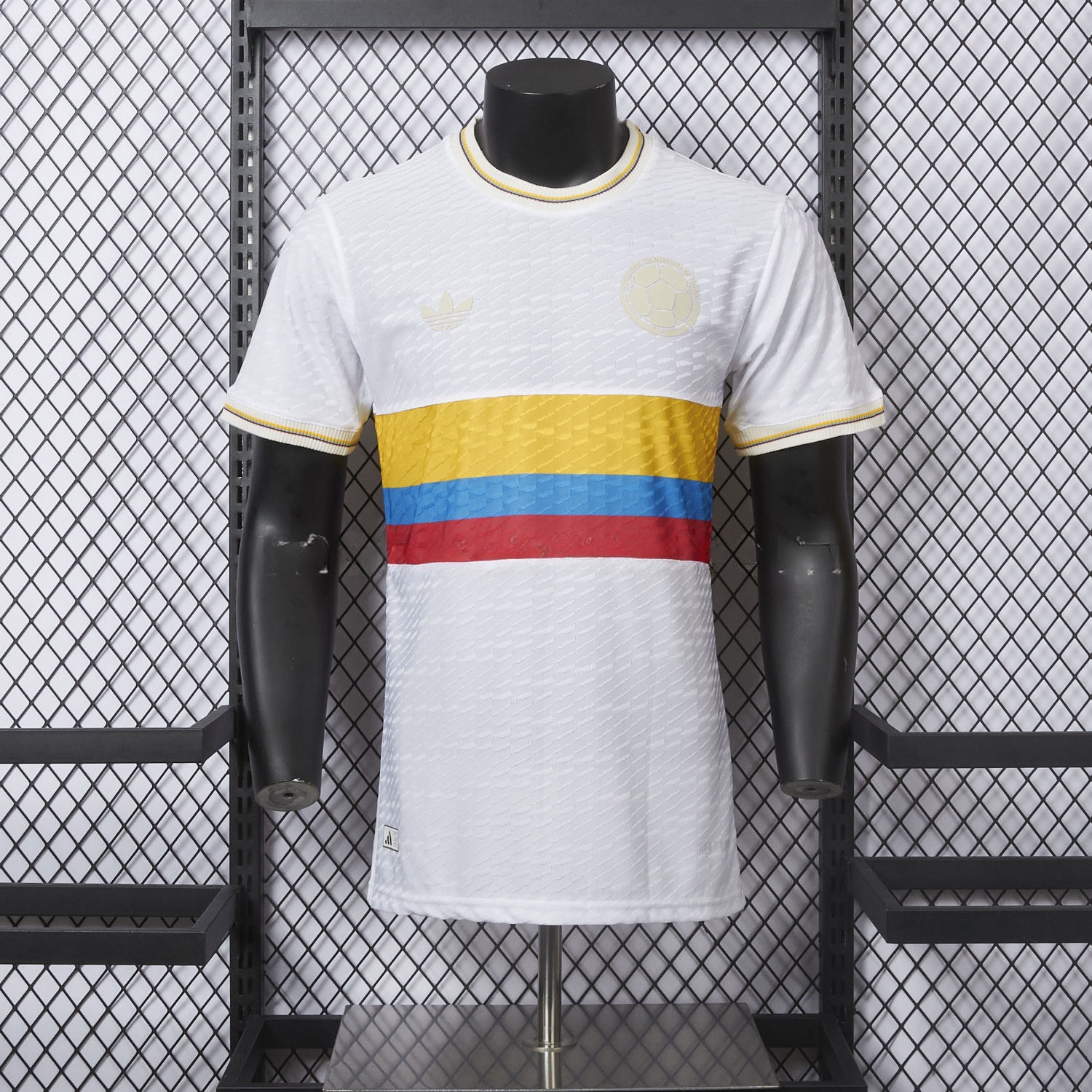 Colombia 2024 100th Anniversary Jersey with Jacquard Fabric - Player Version - ManixJersey