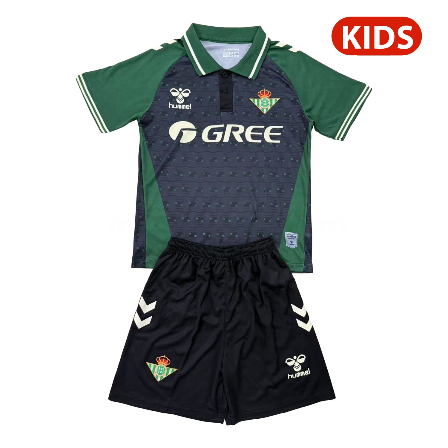 Real Betis 25-26 Grey Green Concept Kids Kit - ManixJersey