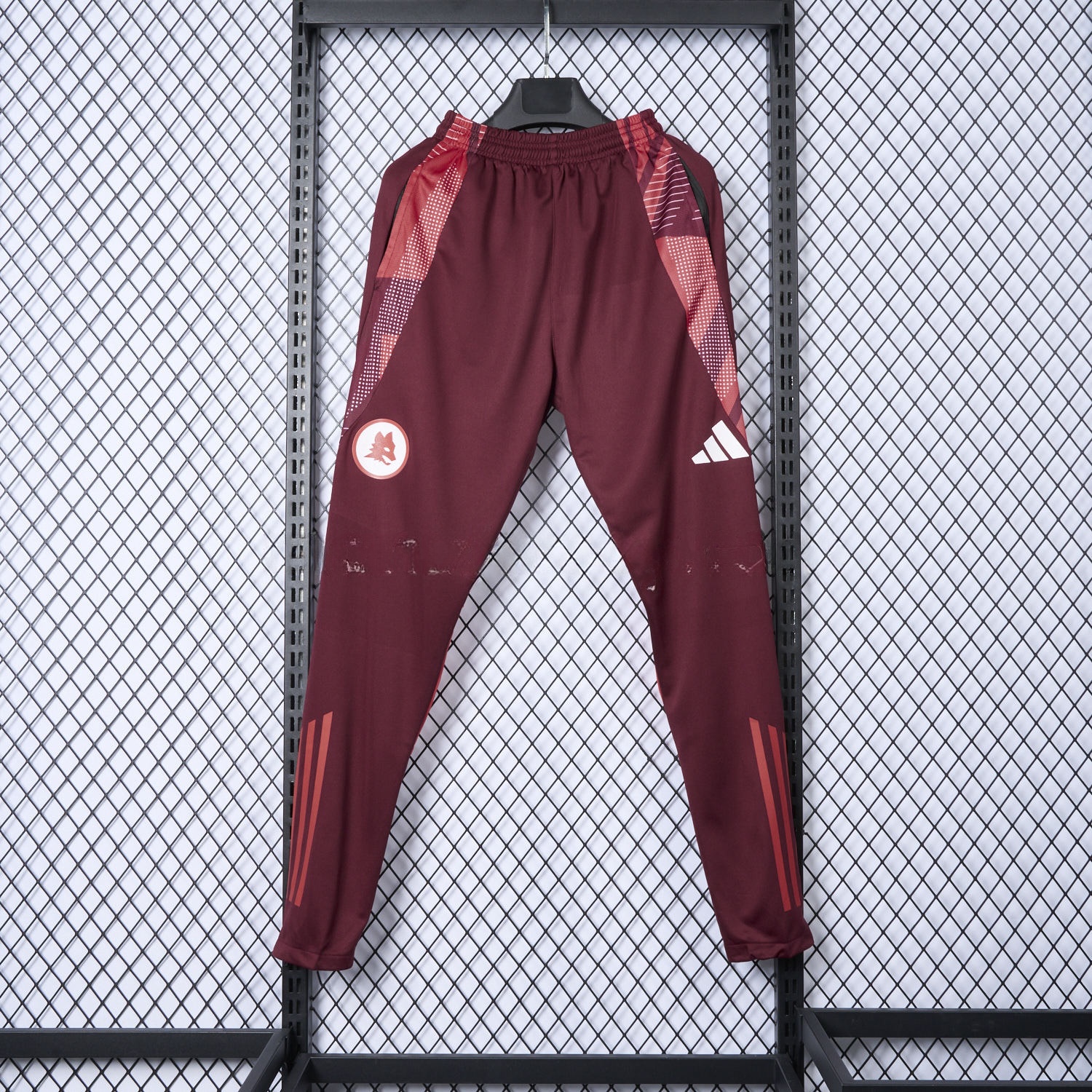 AS Roma 24-25 Burgundy Training Pants - Player Version - ManixJersey