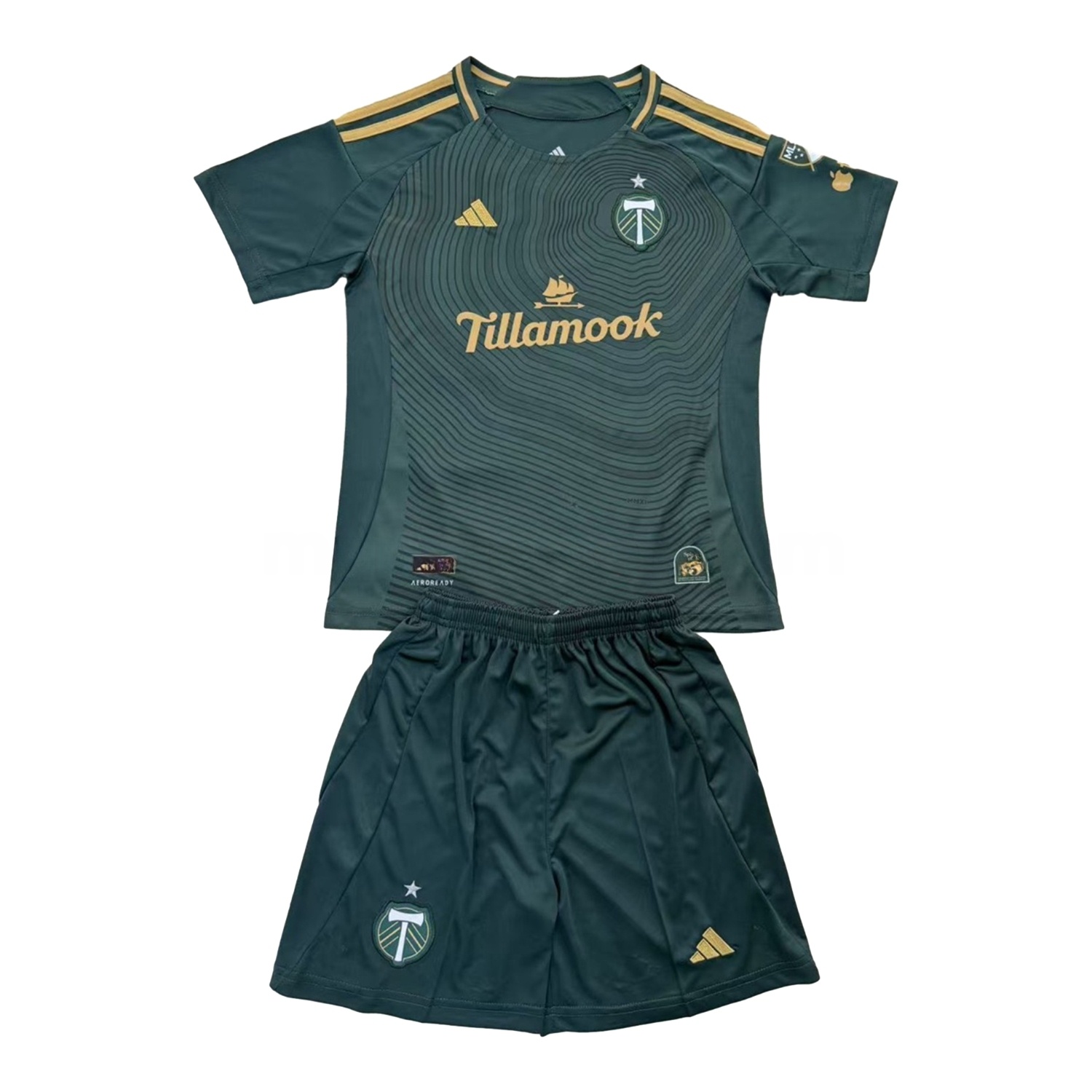 Portland Timbers 2025-26 Home Kids Kit - ManixJersey