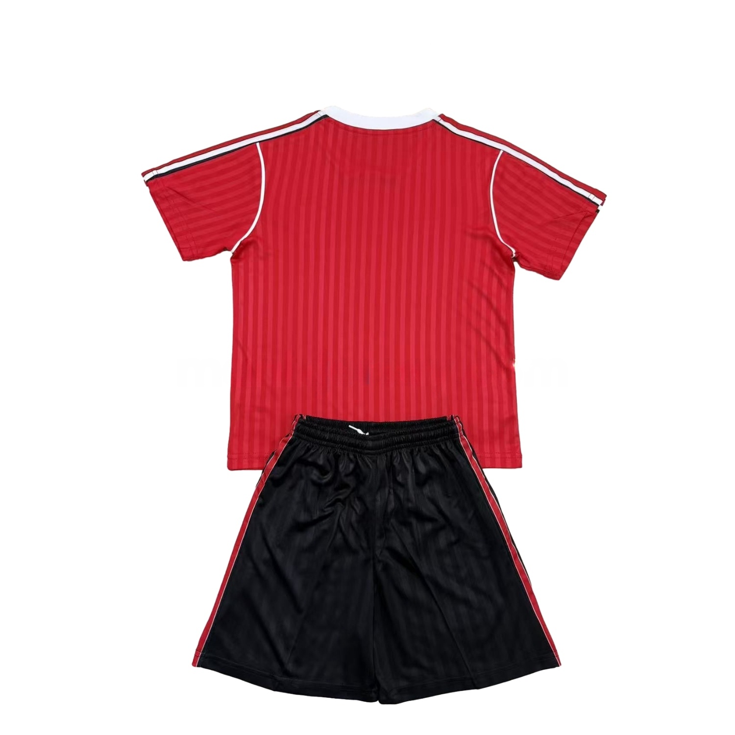 Manchester United 25-26 Red Terrace Icon Throwback Style Kids Kit - ManixJersey