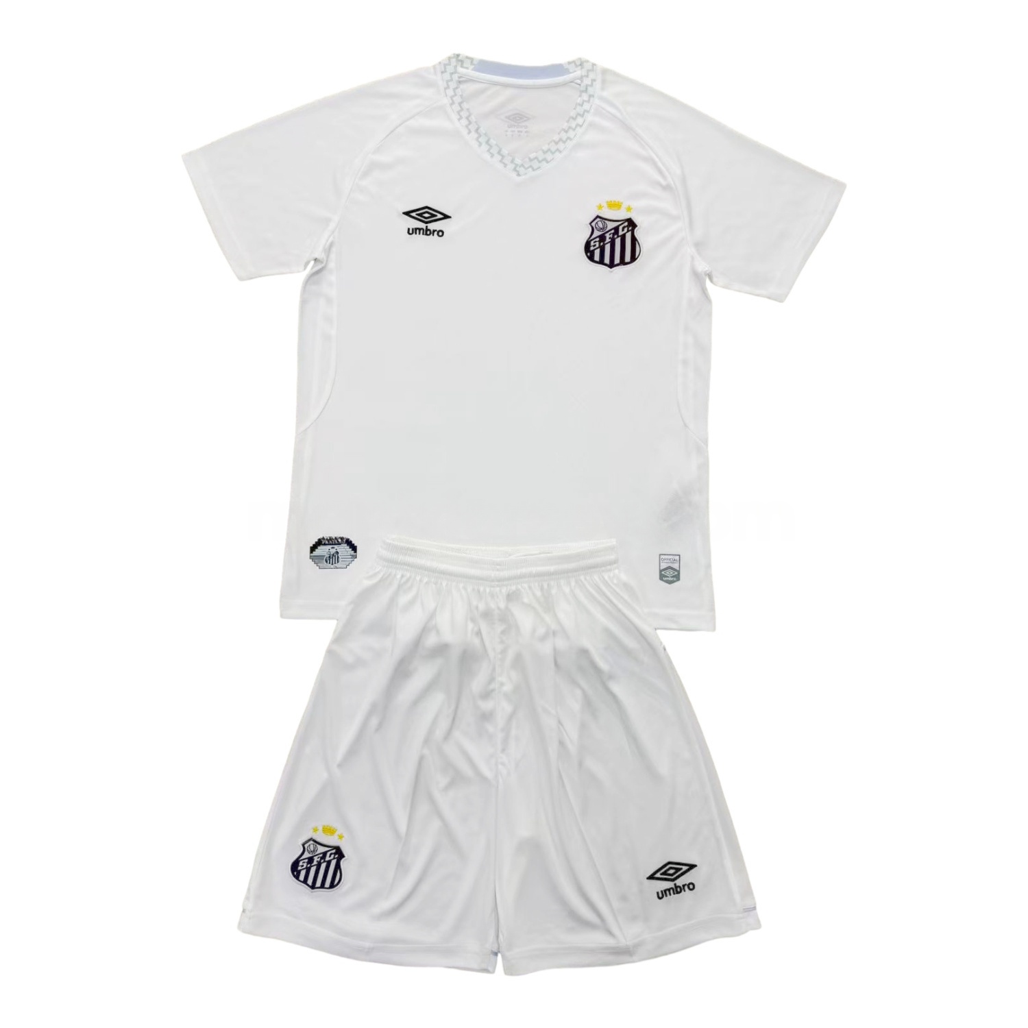 Santos 25-26 Home Unsponsored Men's Adult Jersey Set - Fans Version - ManixJersey