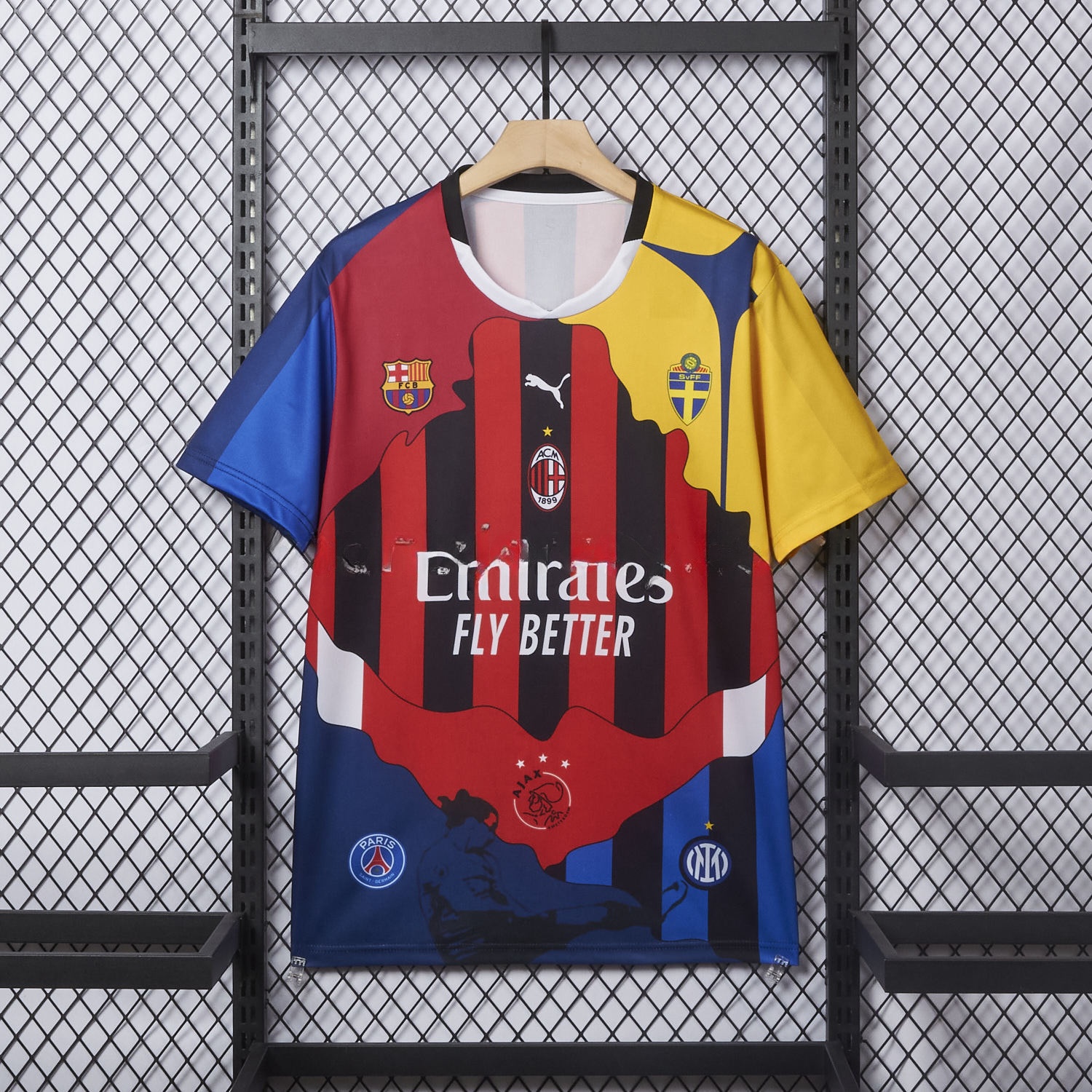 Zlatan Ibrahimović Career Commemorative Jersey - Fans Version - AC Milan Inter Milan Barcelona Ajax Paris Saint-Germain PSG Sweden - ManixJersey