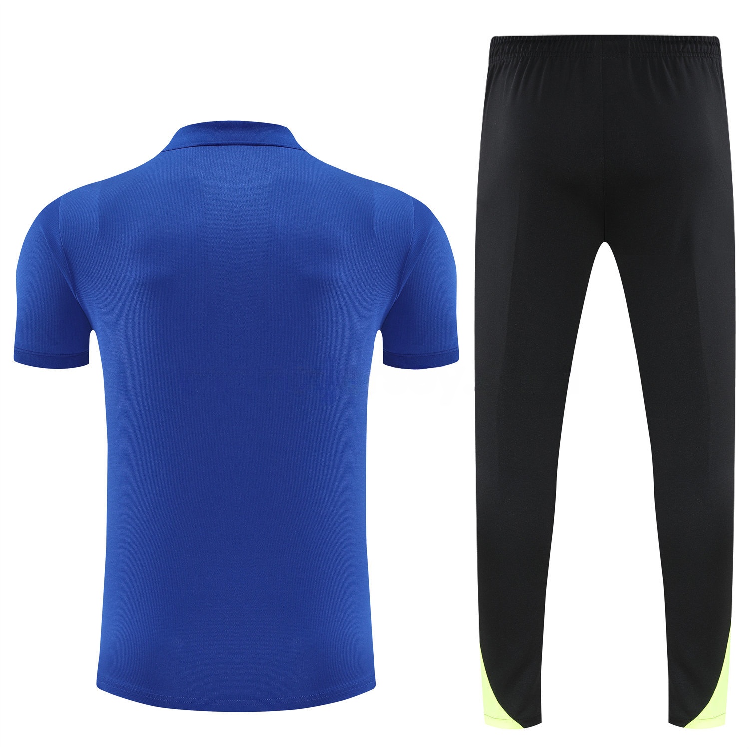 B.A.R.S.A 25-26 POLO Short-Sleeve Training Set - Blue Top and Black Pants - ManixJersey
