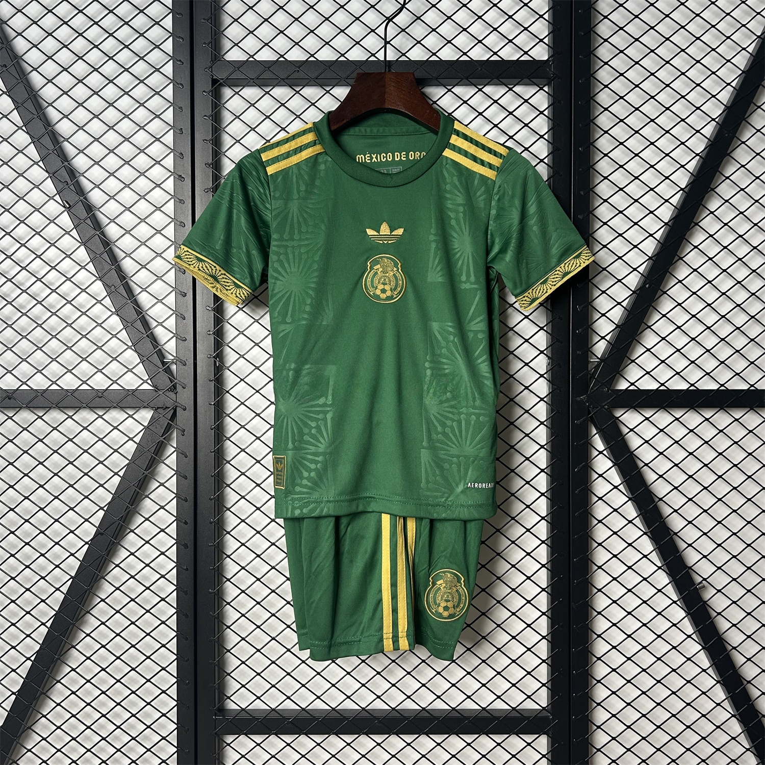 Mexico 2025 Gold Cup Green Kids Kit - ManixJersey
