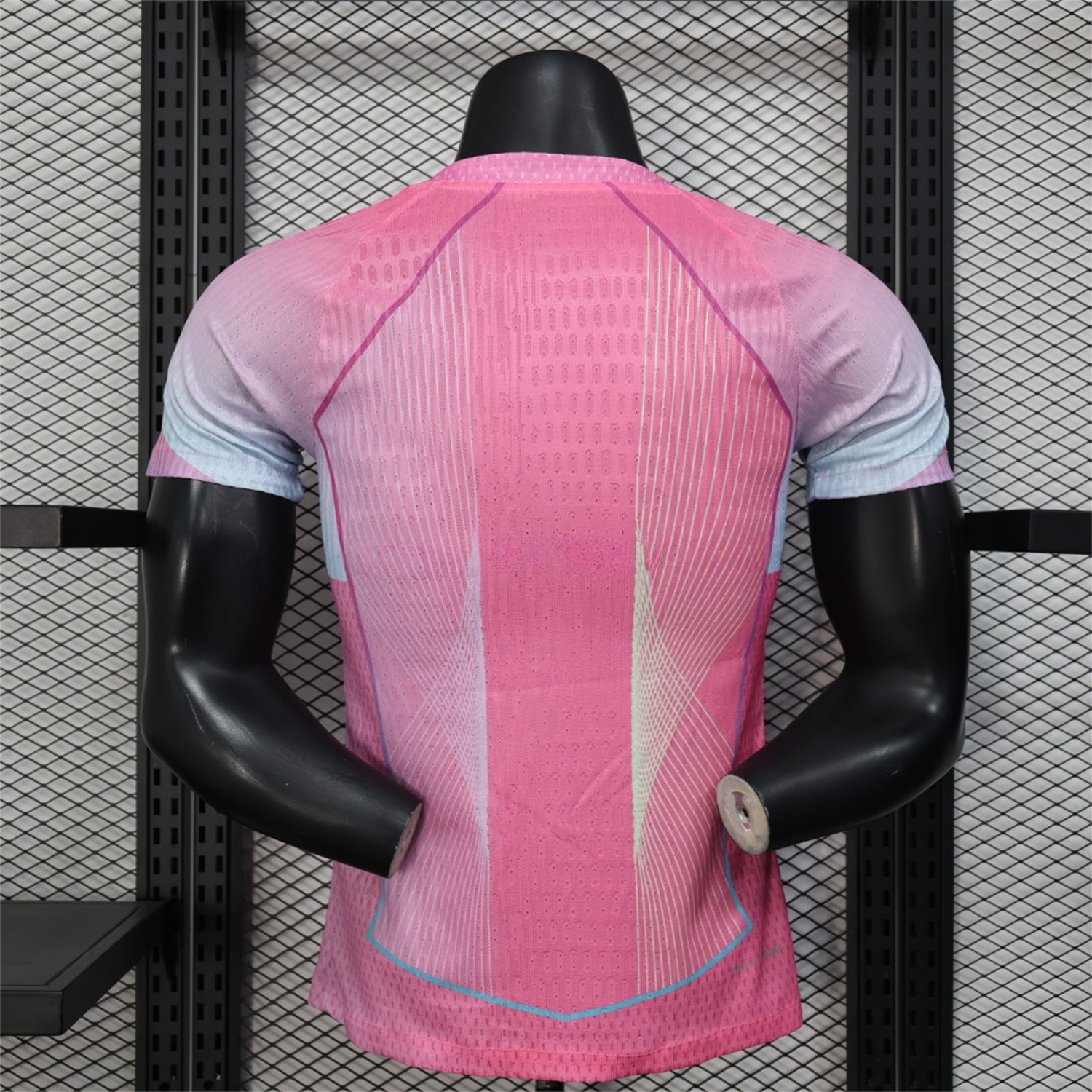 B.A.R.S.A 25-26 Pink and Light Blue Stripes Jersey - Player Version - ManixJersey