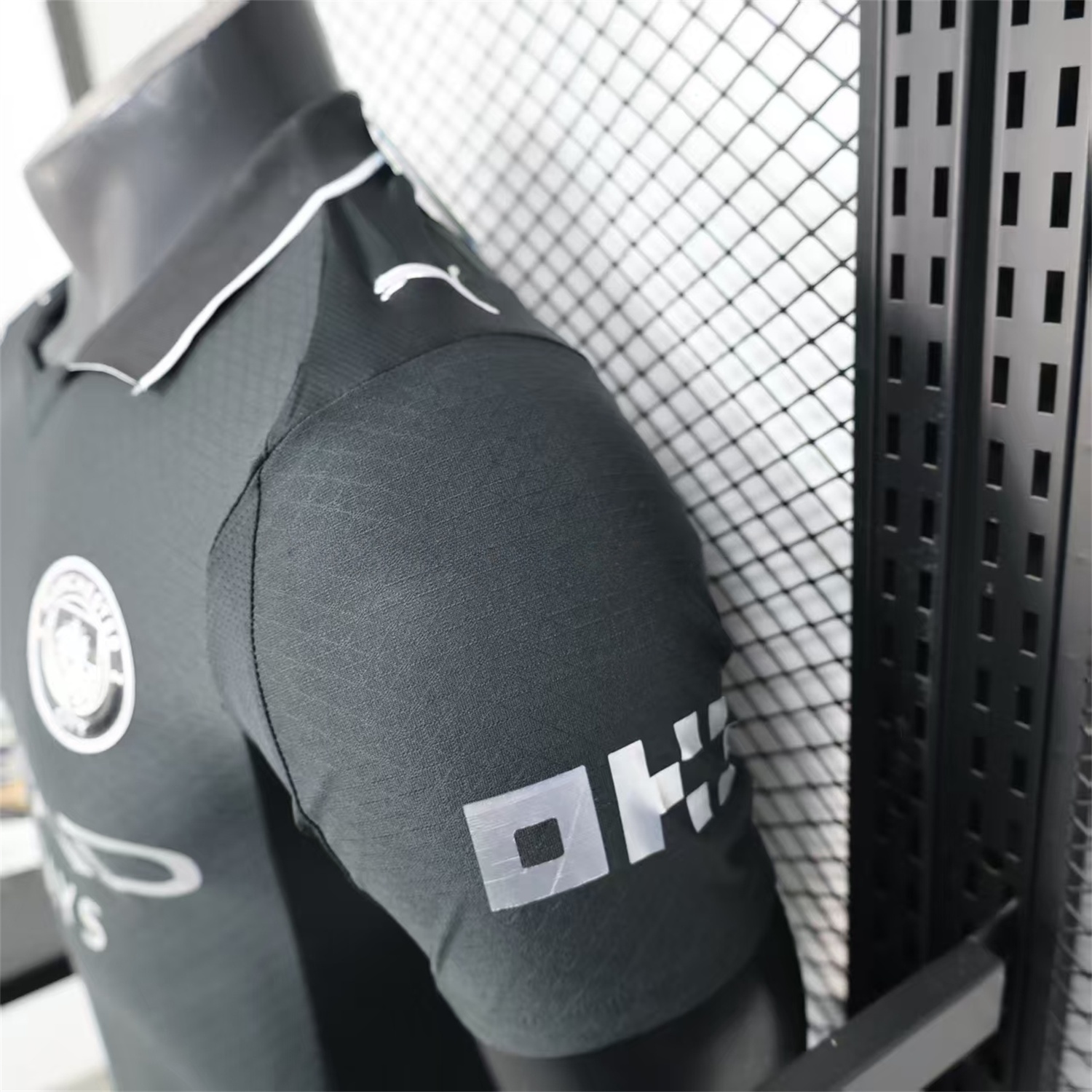 Manchester City 25-26 Black Polo Silver Label Special Jersey - Player Version - ManixJersey