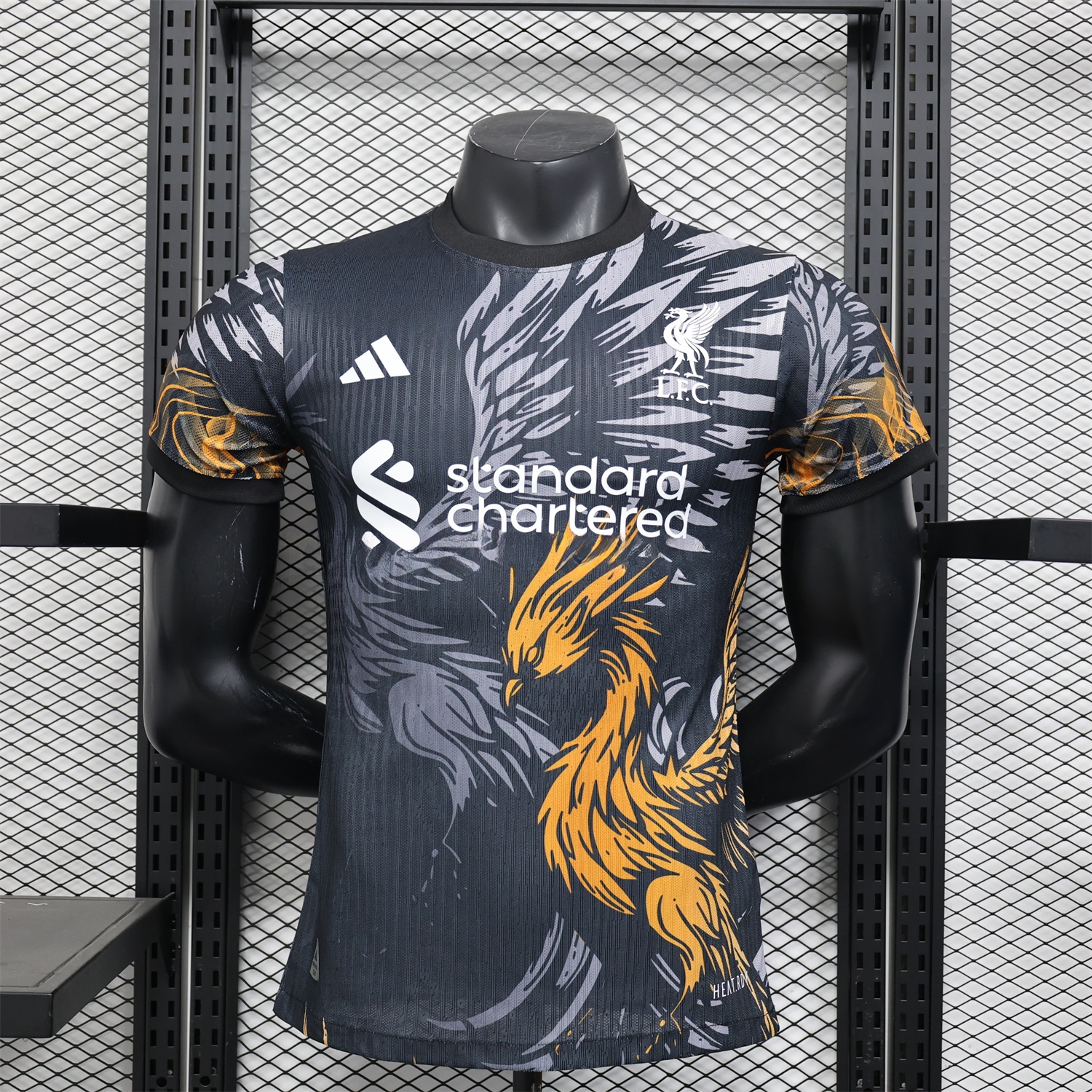 Liver.pool 25-26 Orange Liver.pool Bird Black Special Jersey - Player Version - ManixJersey