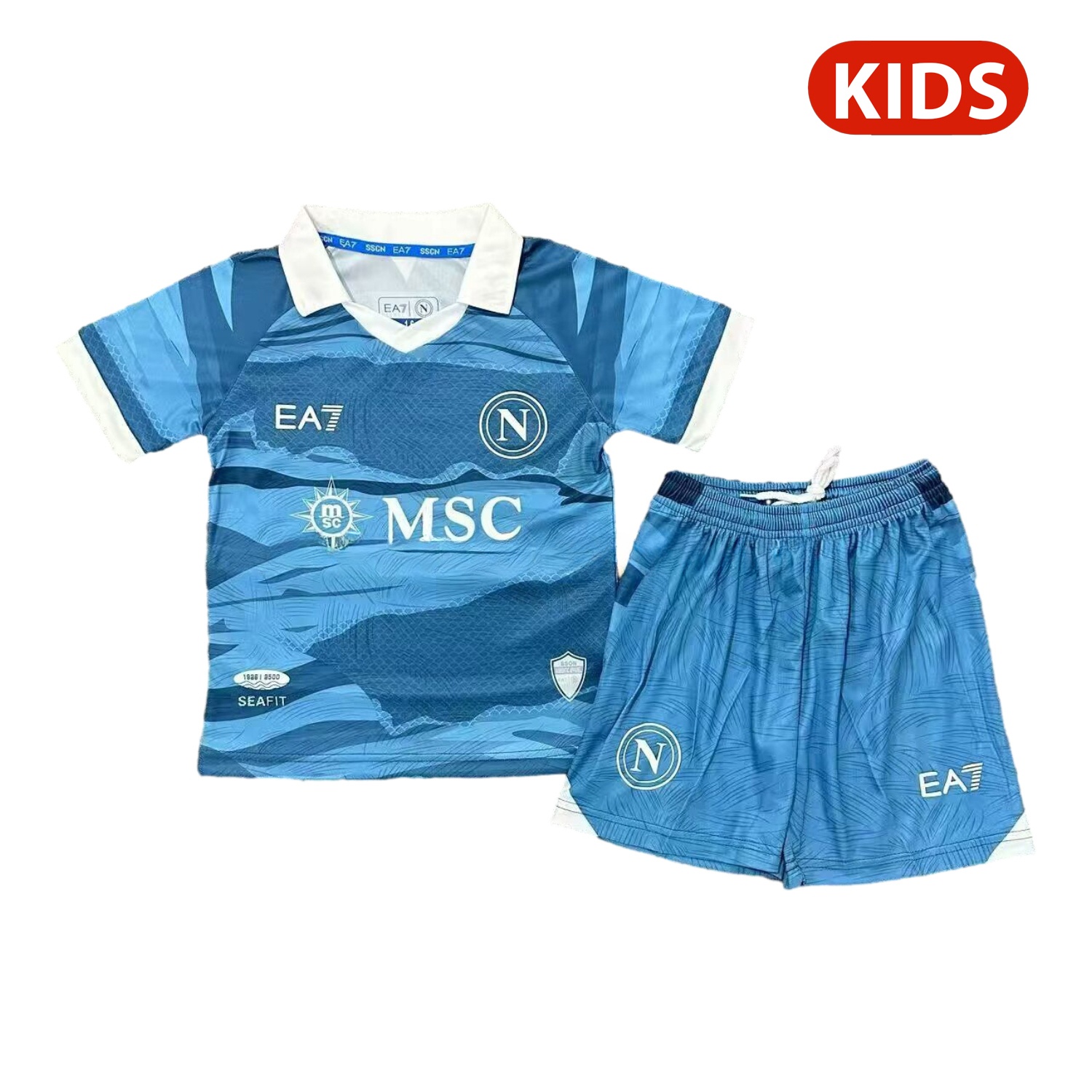 Napoli 24-25 Partenope Special Edition Kids Kit - ManixJersey