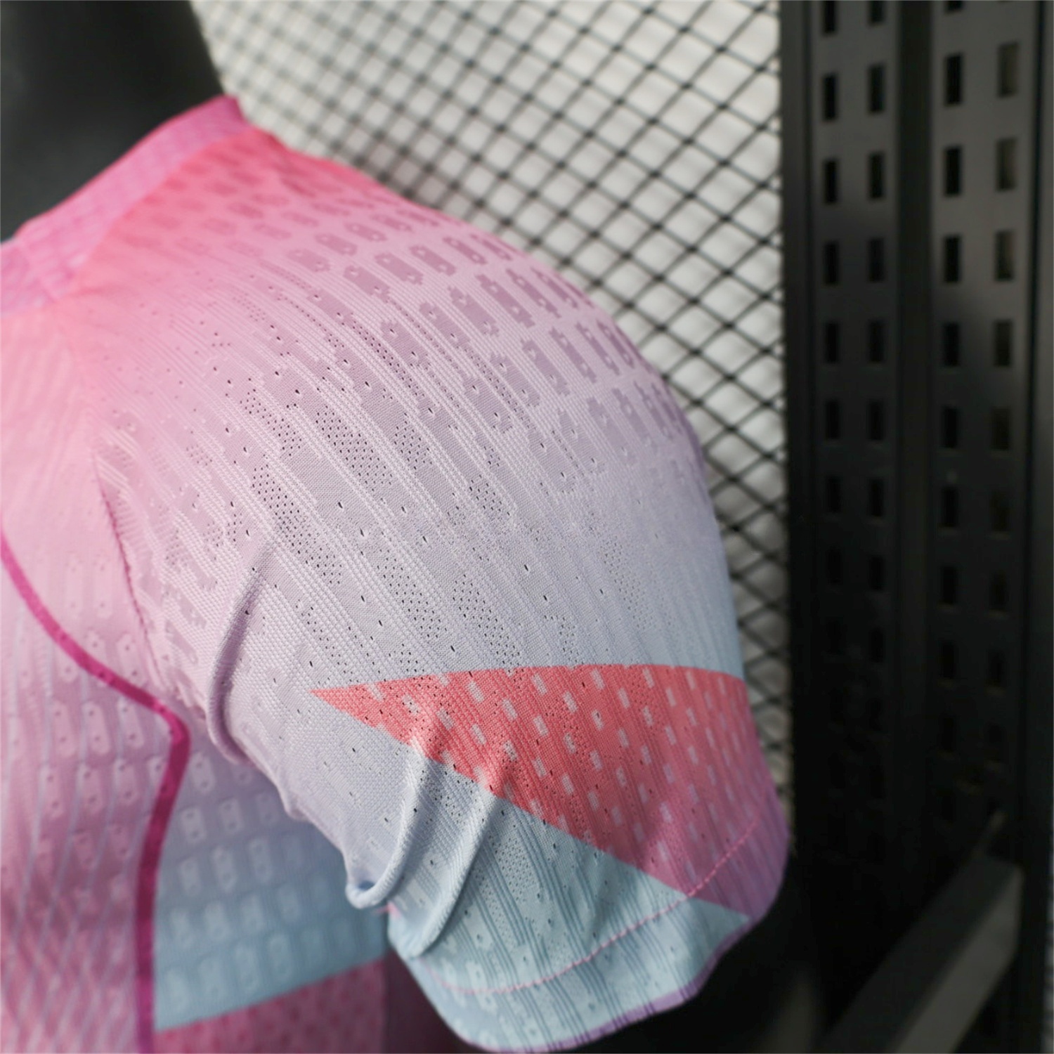 B.A.R.S.A 25-26 Pink and Light Blue Stripes Jersey - Player Version - ManixJersey