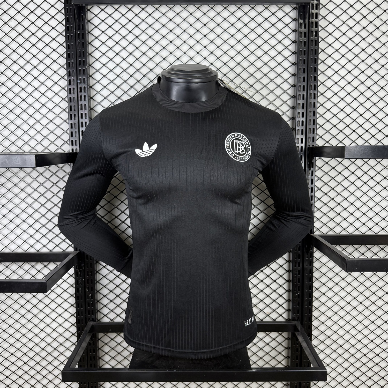 Germany 2025 Black 125-Year Anniversary Commemorative Long Sleeves Jersey - Player Version - ManixJersey
